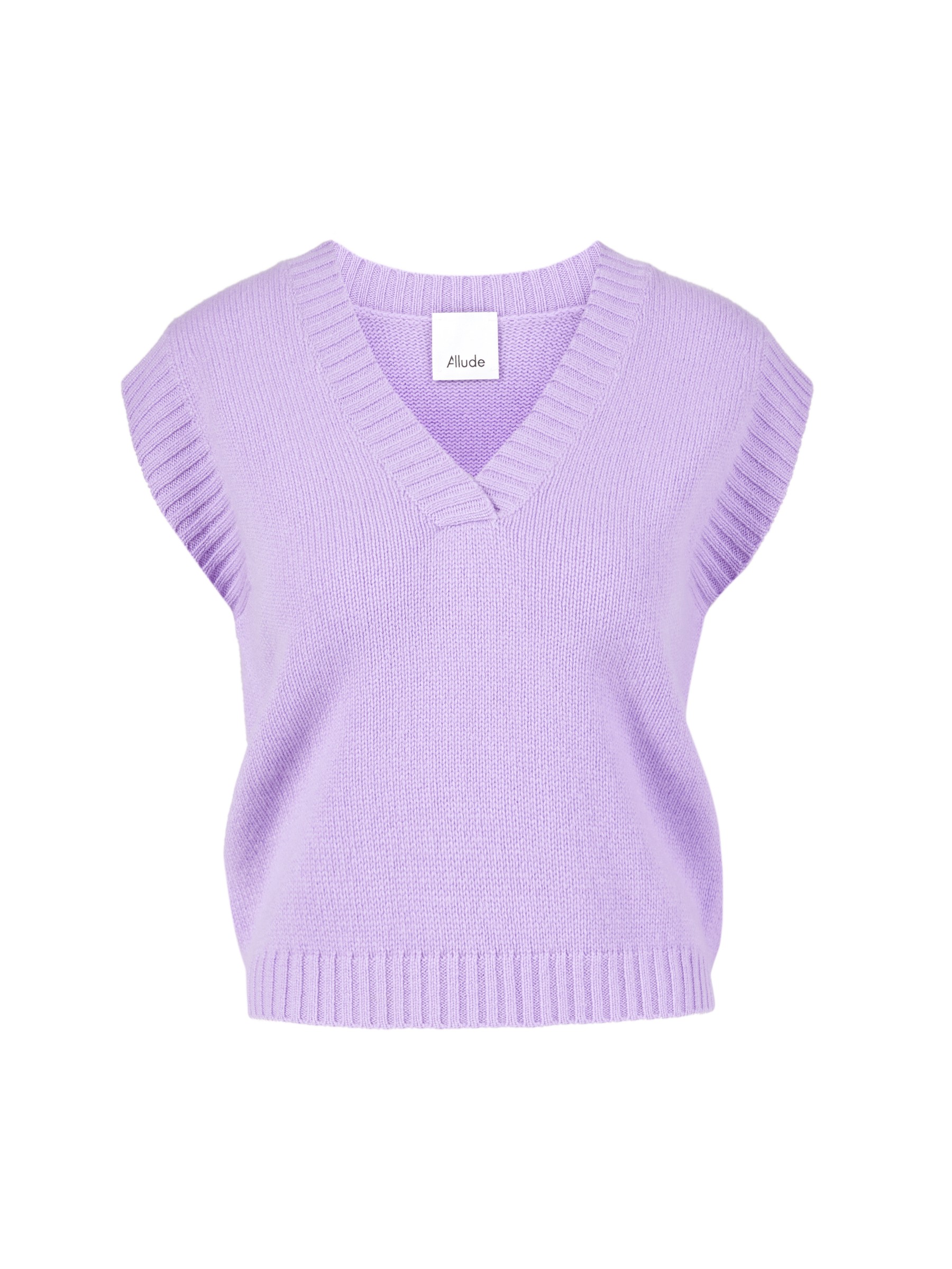 Damen Bekleidung Pullover und Strickwaren Ärmellose Pullover Allude Cashmere-Pullunder Violett 