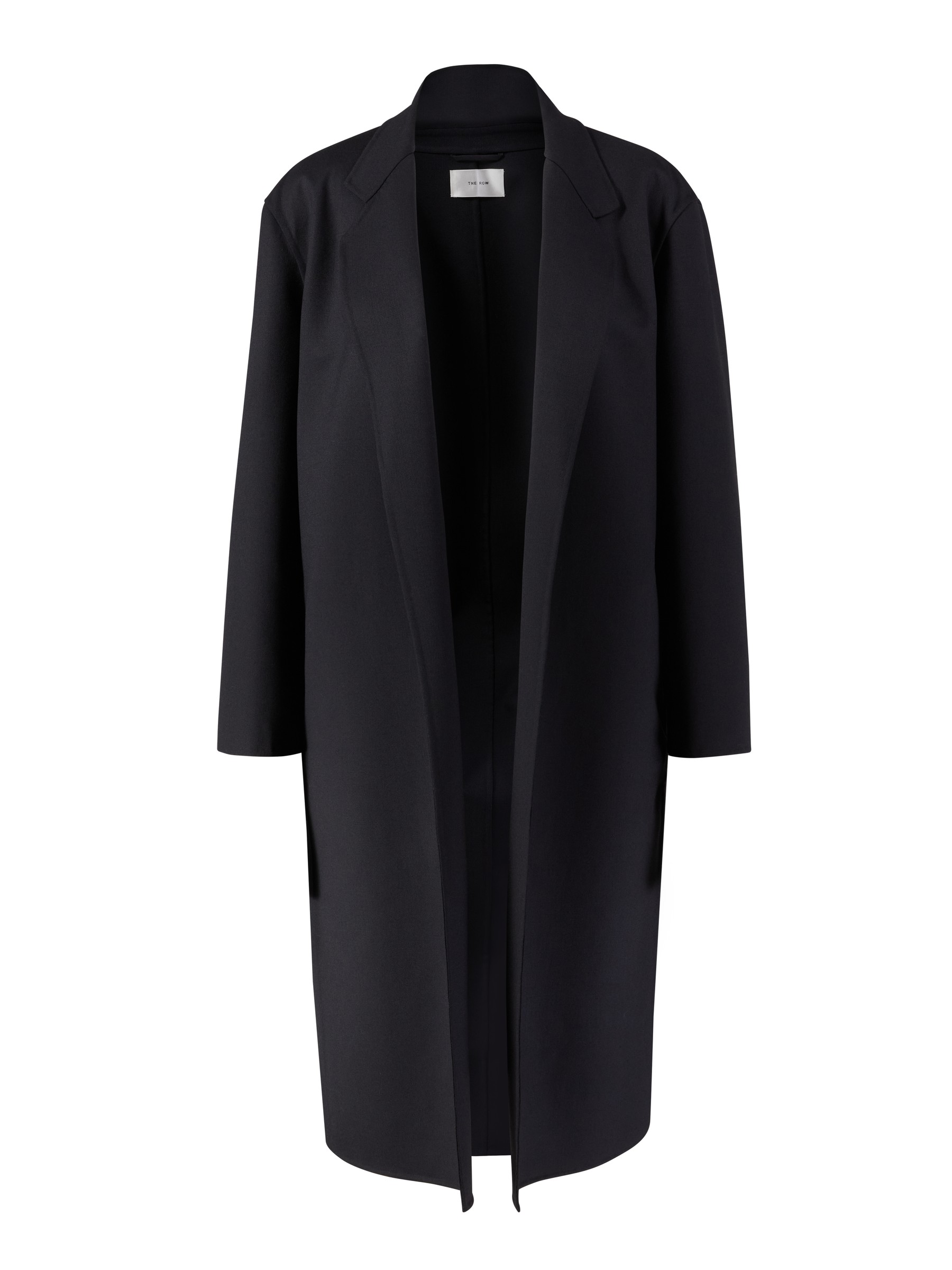 The Row Wool coat Fedra Black Strikfrakker