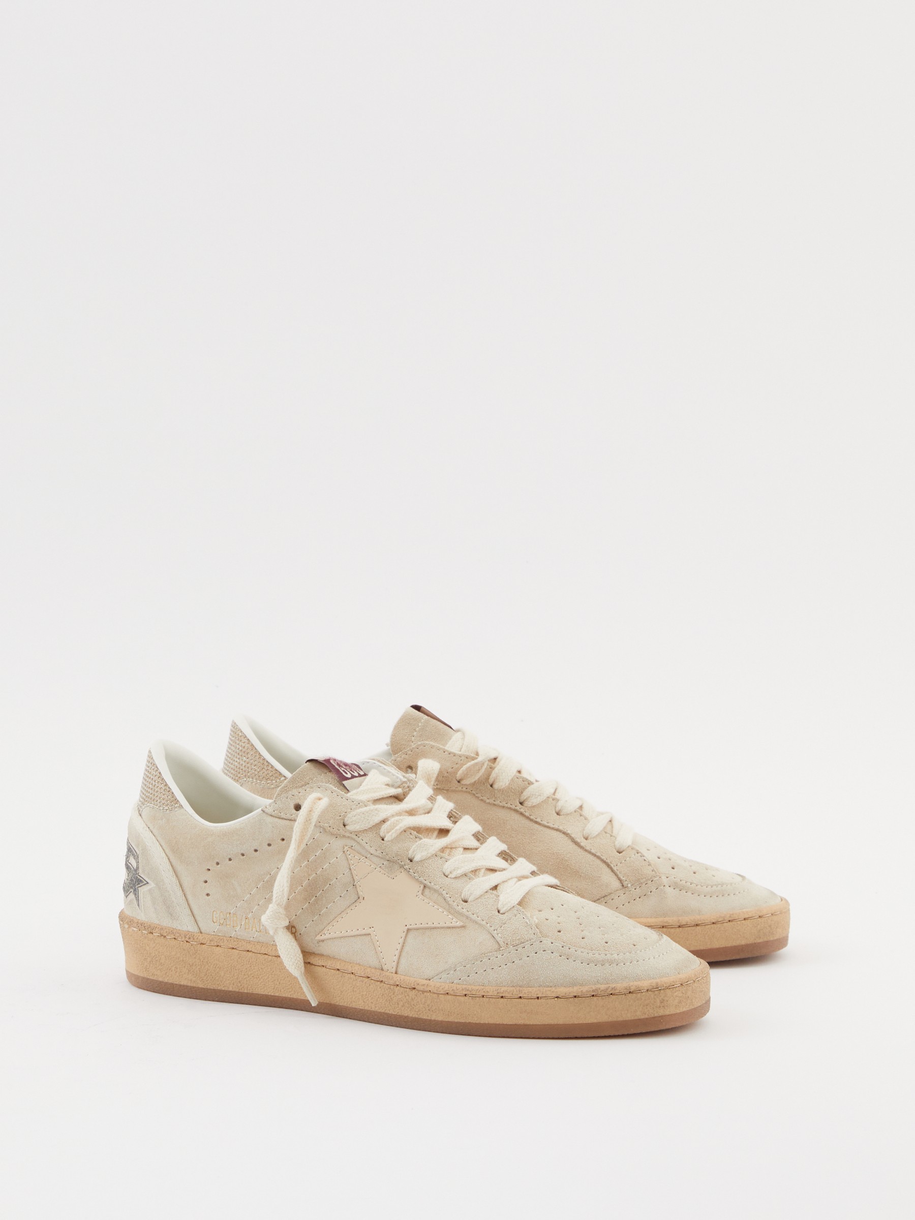 GOLDEN GOOSE Ballstrar Suede sneaker Beige | Sneakers