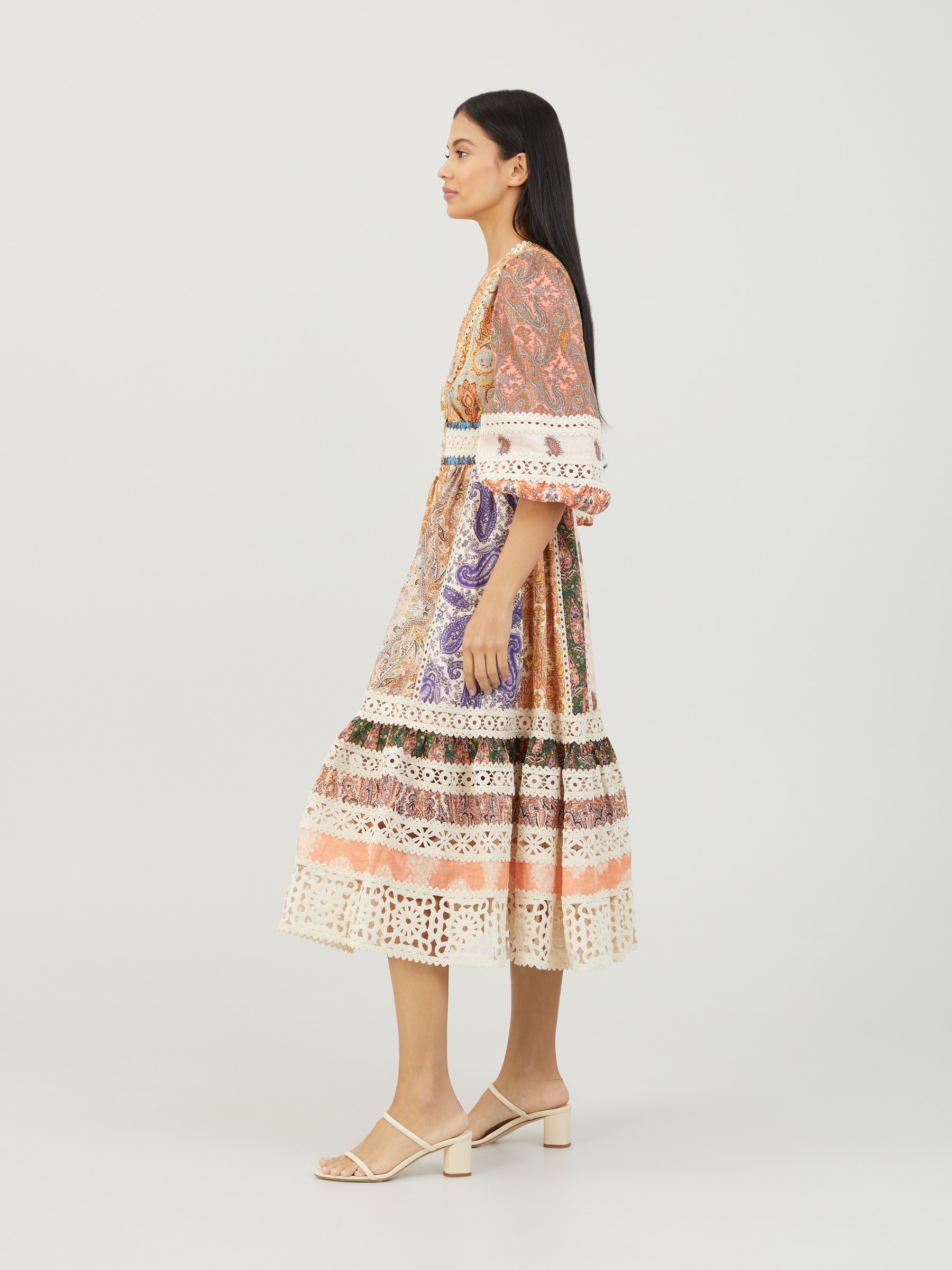 Zimmermann Midi dress Devi Spliced Multi Midi Dresses