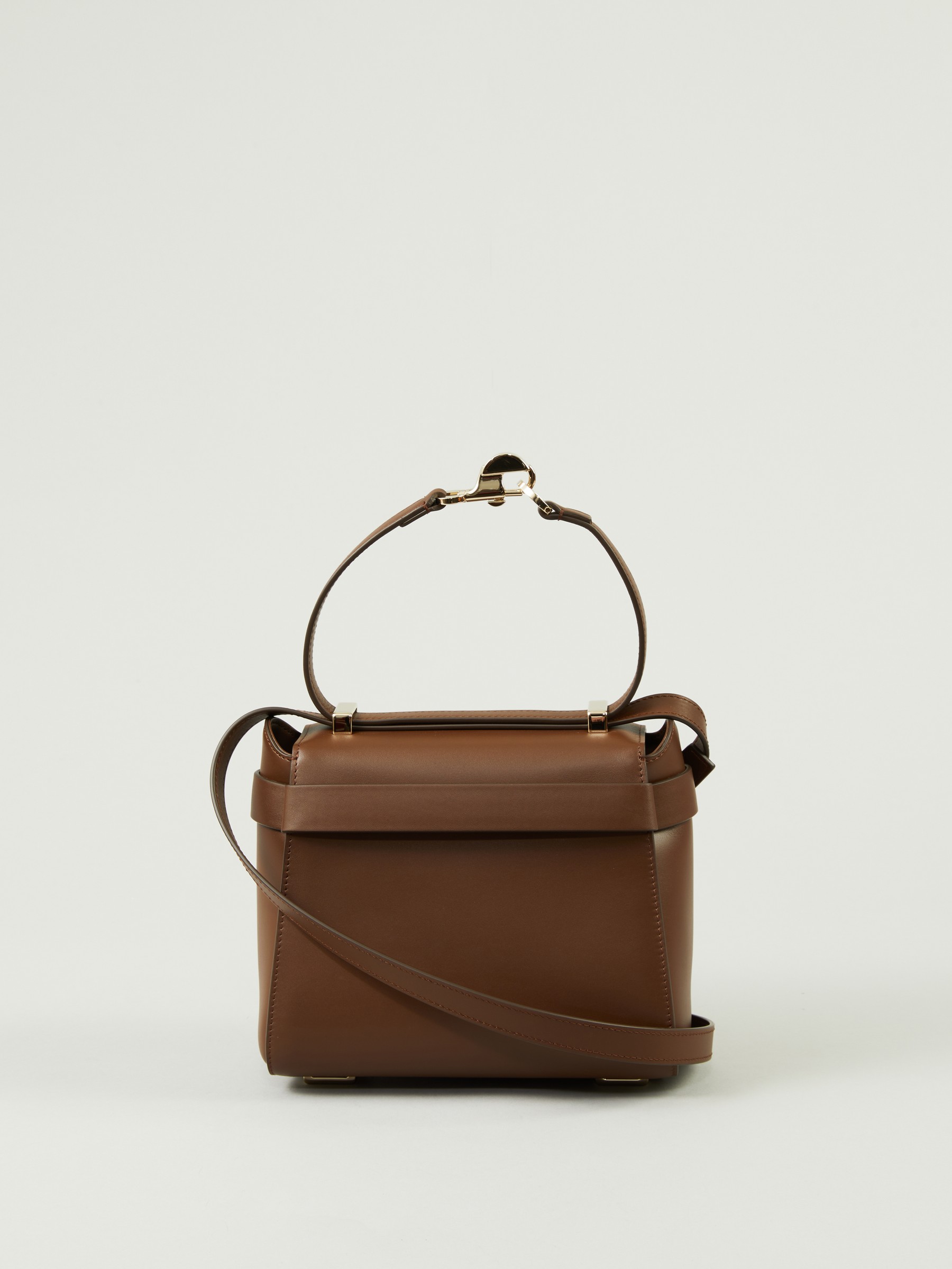 Nacha Leather Shoulder Bag in Brown - Chloe