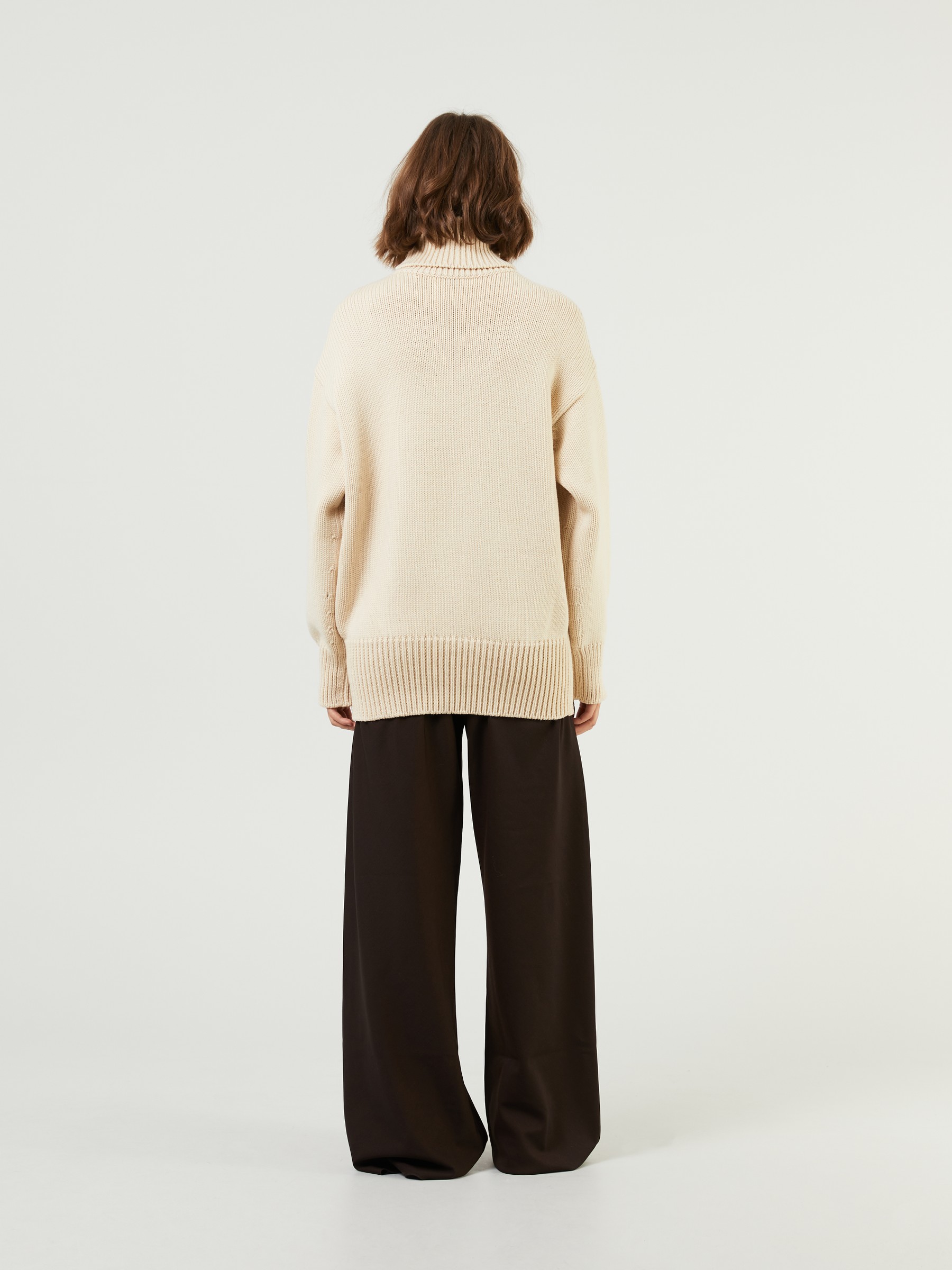 The Row Turtleneck Sweater Ludo Beige Kashmir og Strik