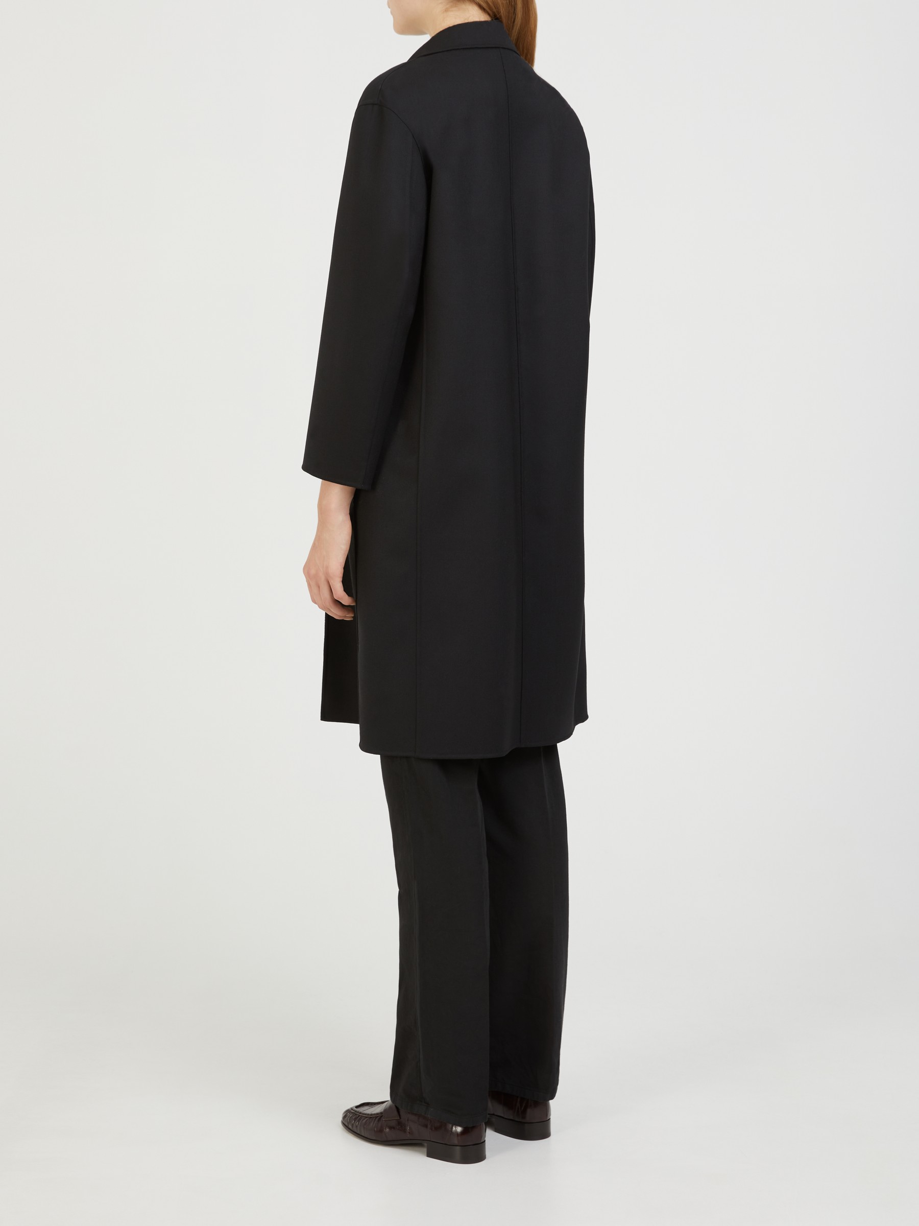 The Row Wool coat Fedra Black Strikfrakker