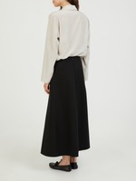 The Row Wool Skirt Flores Black The Row