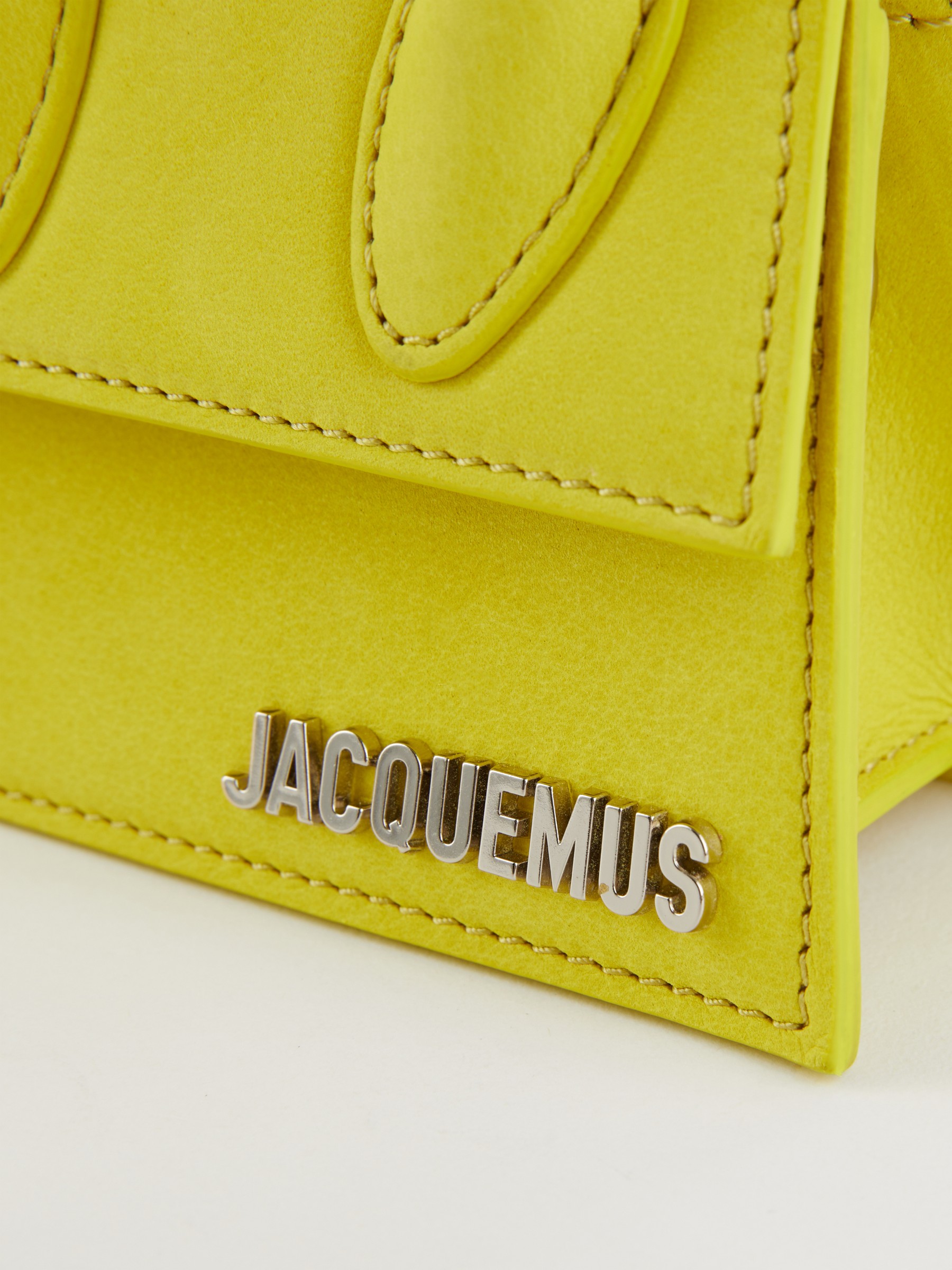 Jacquemus Le Chiquito Leather Mini Bag in Yellow