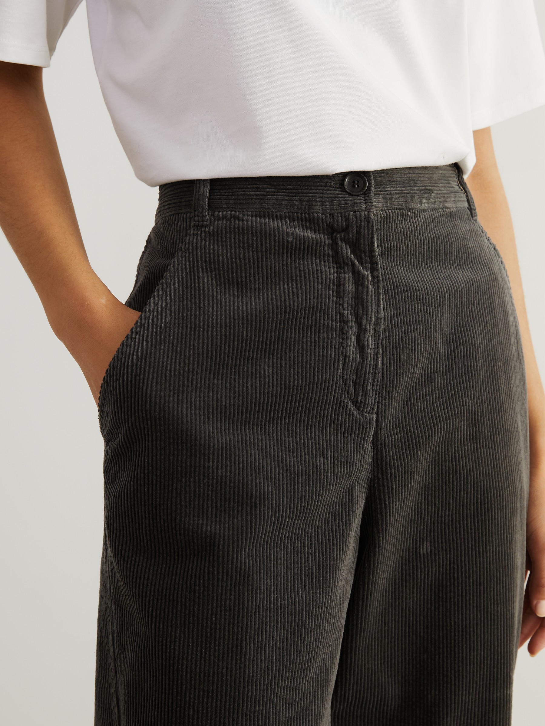 charcoal corduroy pants