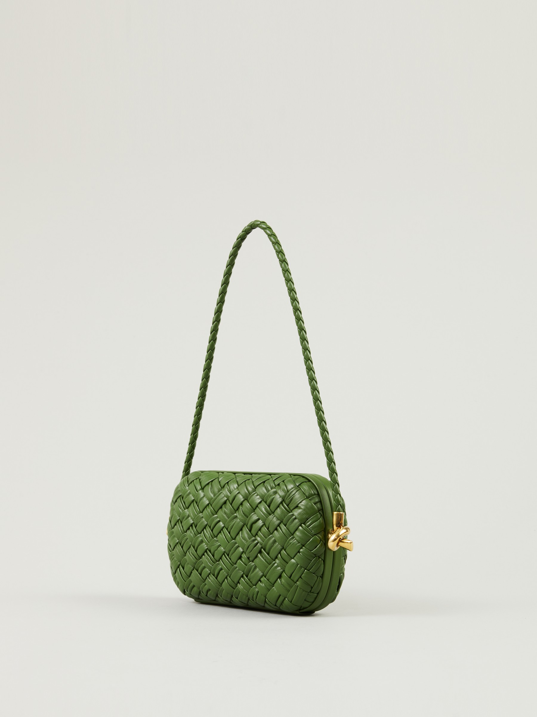 Bottega Veneta Shoulder Bags Knot Women Leather Green Avocado