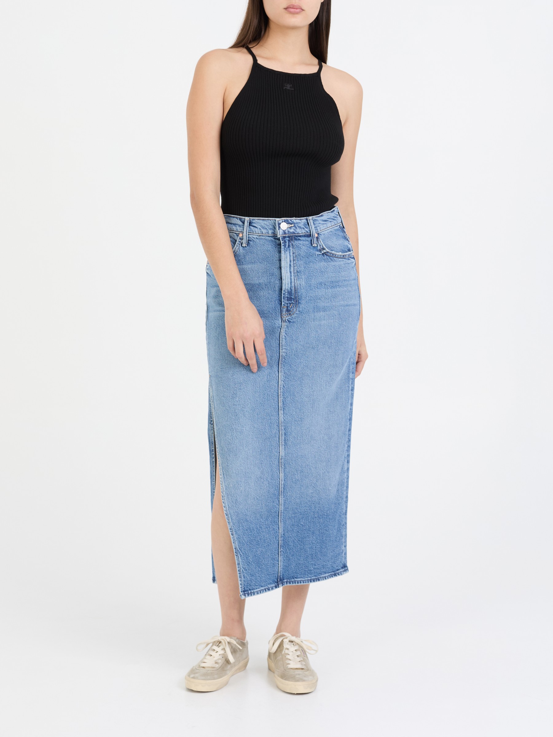 Mother Denim skirt 'The split second' Blue | Mother