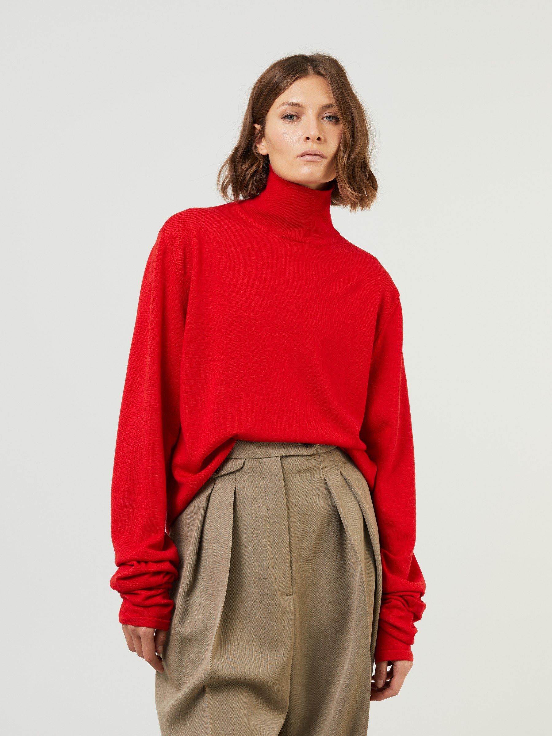 The Row Turtleneck-Sweater 'Carlus' Rot | Turtleneck Sweaters