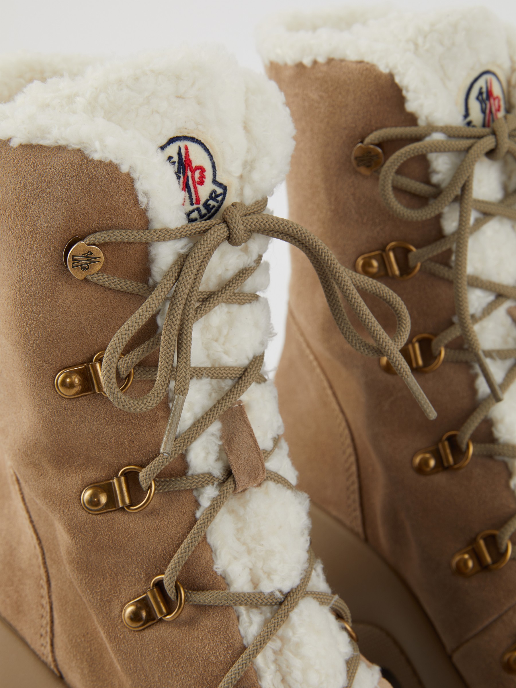 Moncler wedge best sale boots