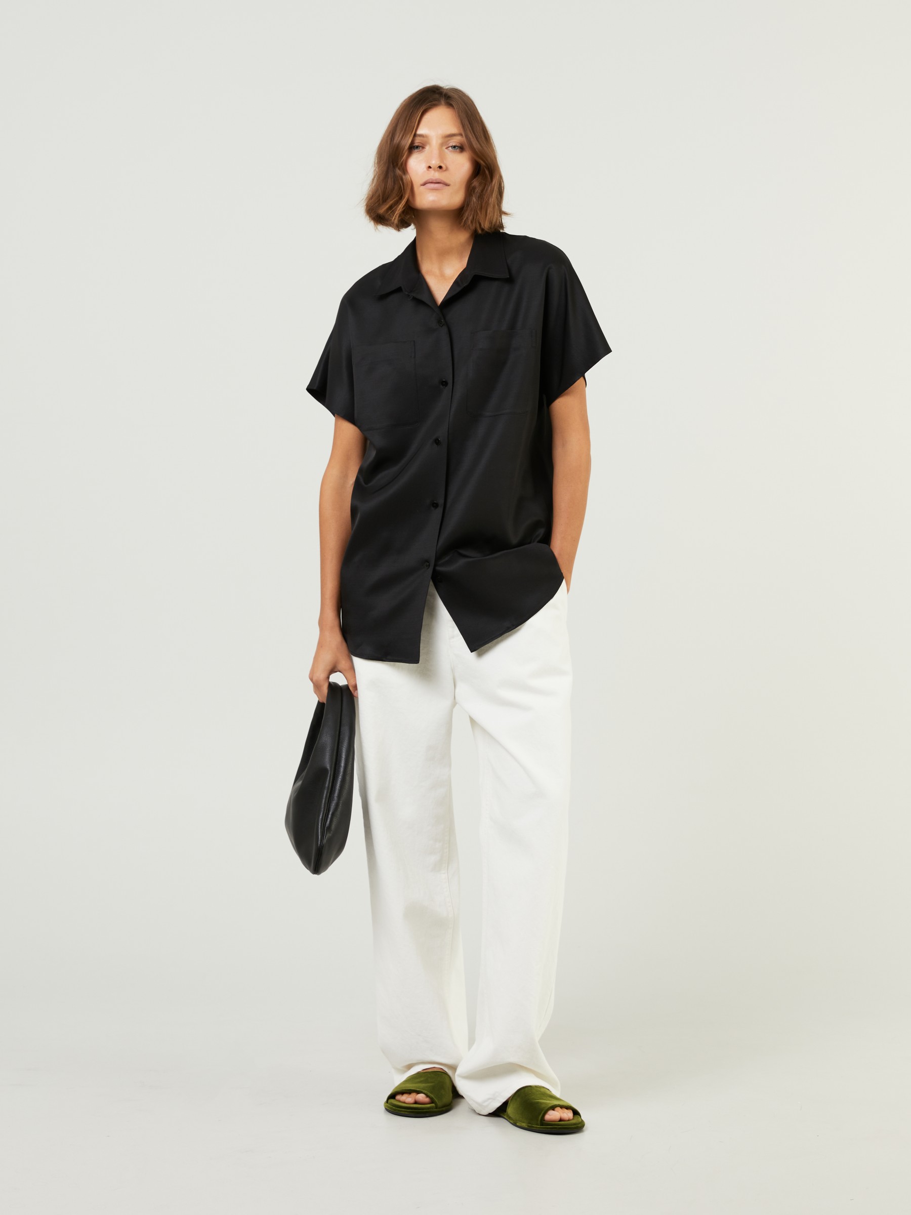 The Row Shirt Giuseppina Black Shirts