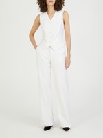 Chloé + Atelier Jolie Textured-silk Vest - White - ShopStyle