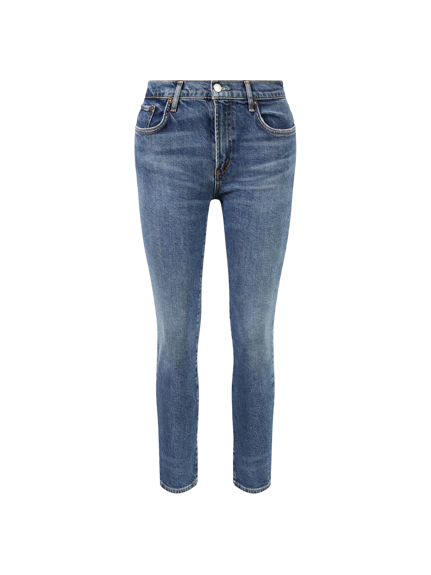Damen Bekleidung Jeans Röhrenjeans Agolde Denim Skinny-Fit Jeans Toni Blau in Blau 
