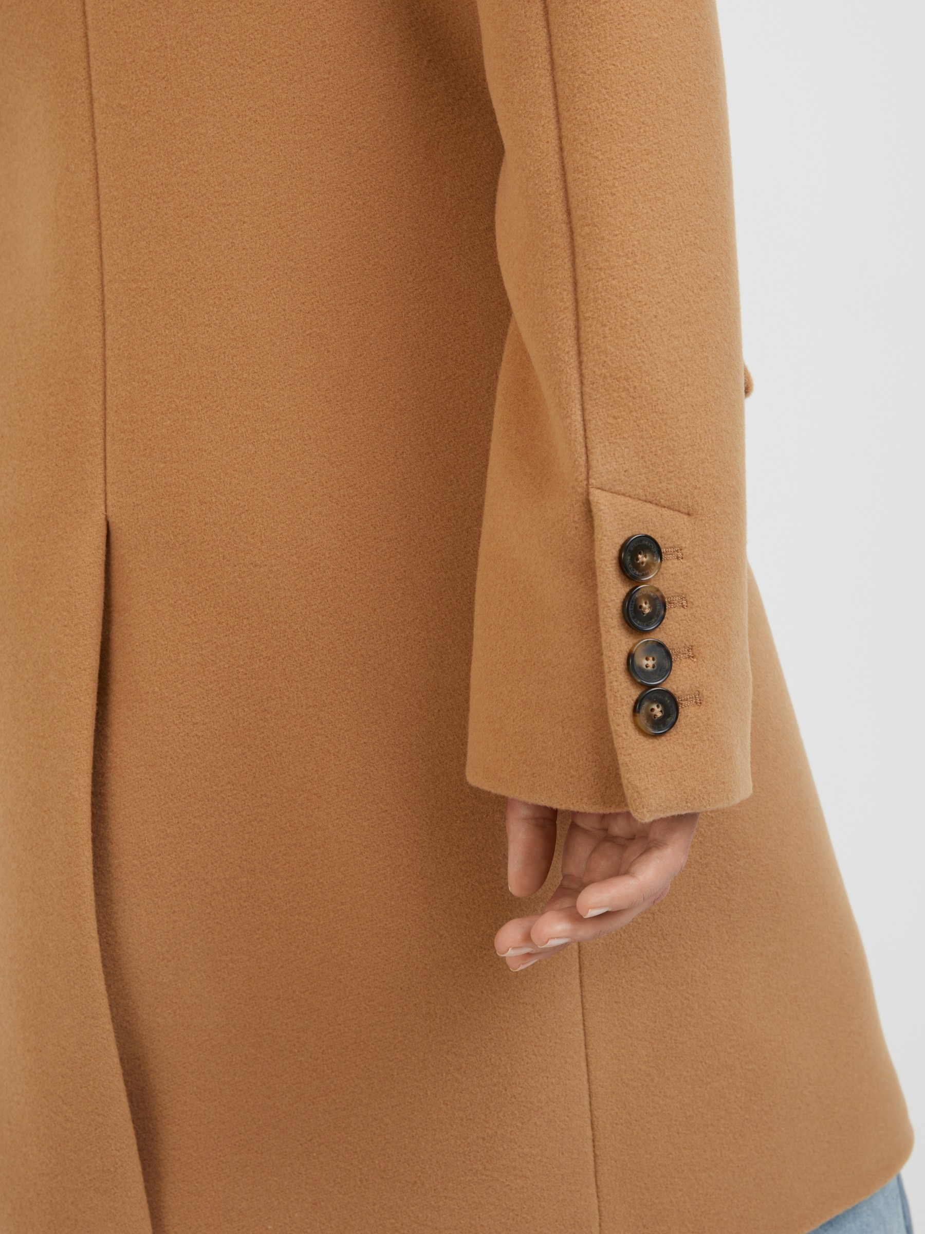 Stella mccartney outlet camel wool coat