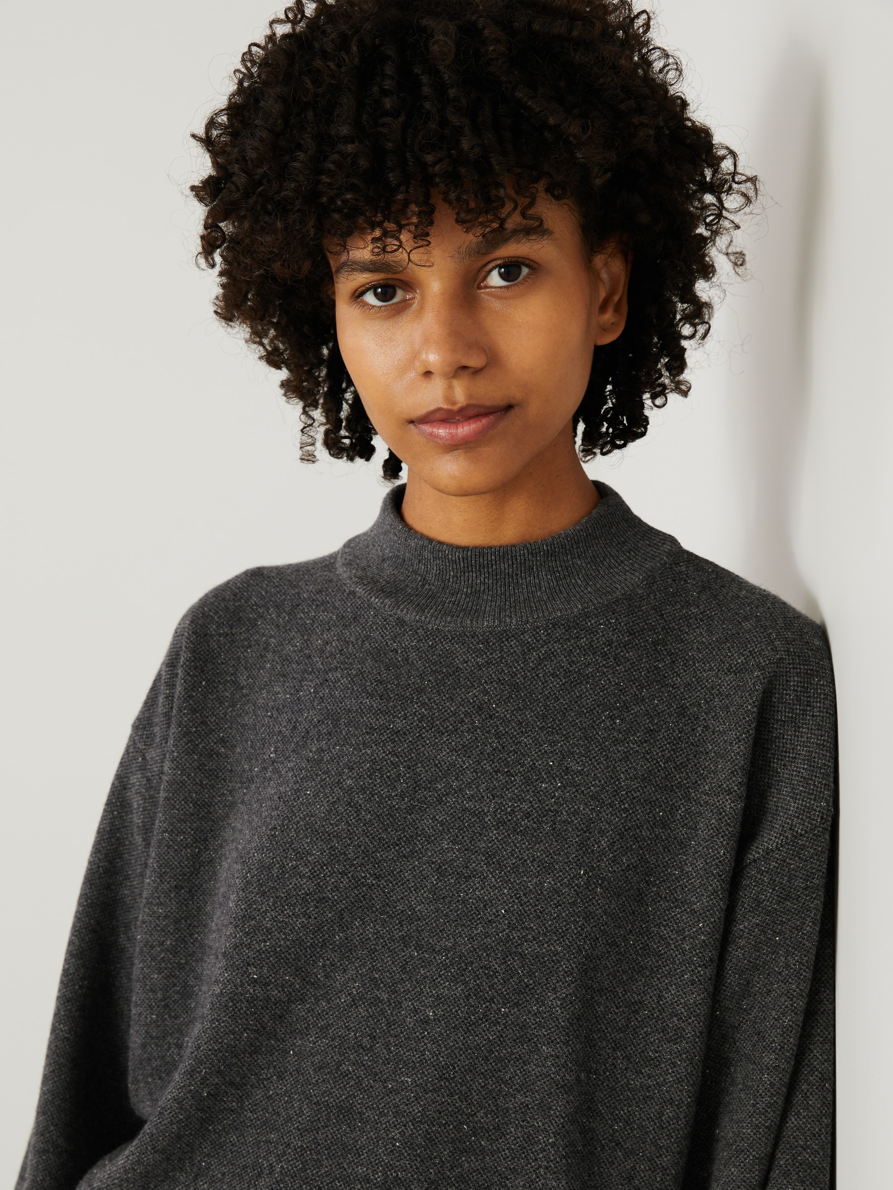 Grey clearance melange sweater