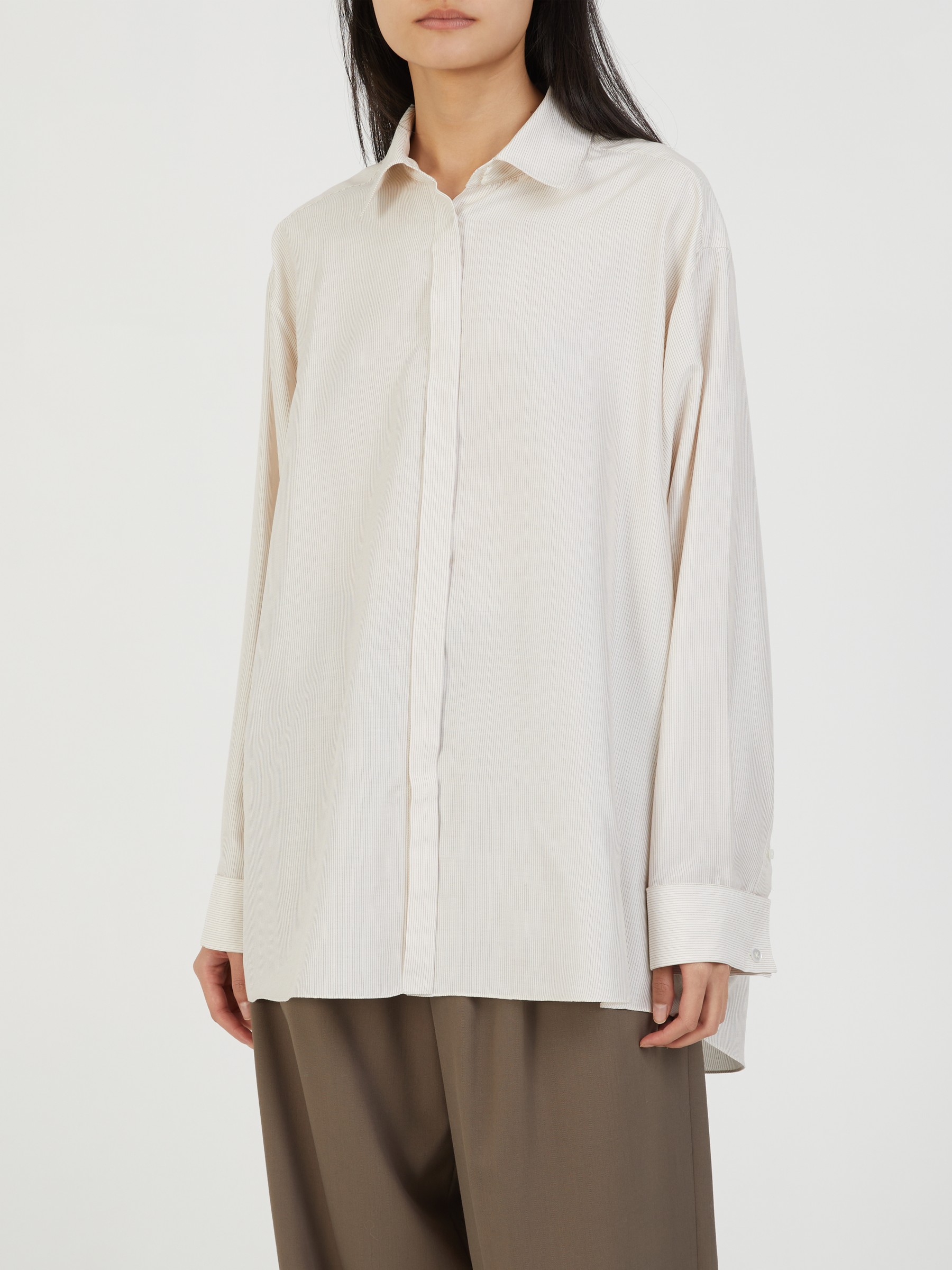 The Row Seiden shirt Nomoon Beige The Row