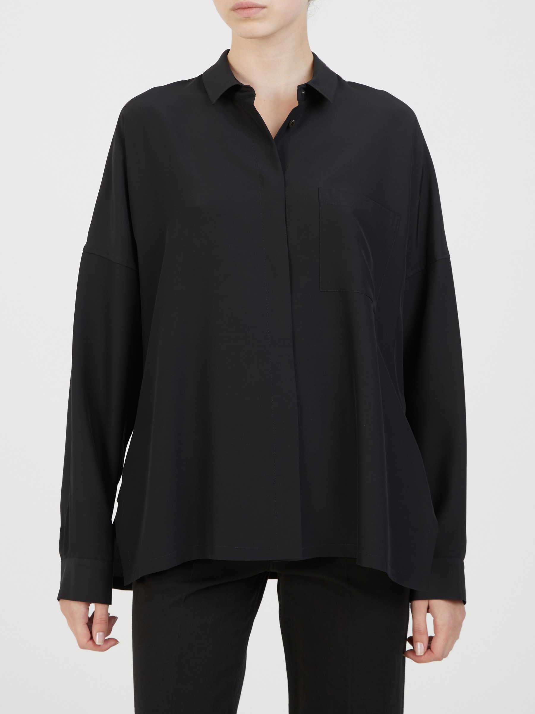 The Row Silk Blouse Concetta Black The Row