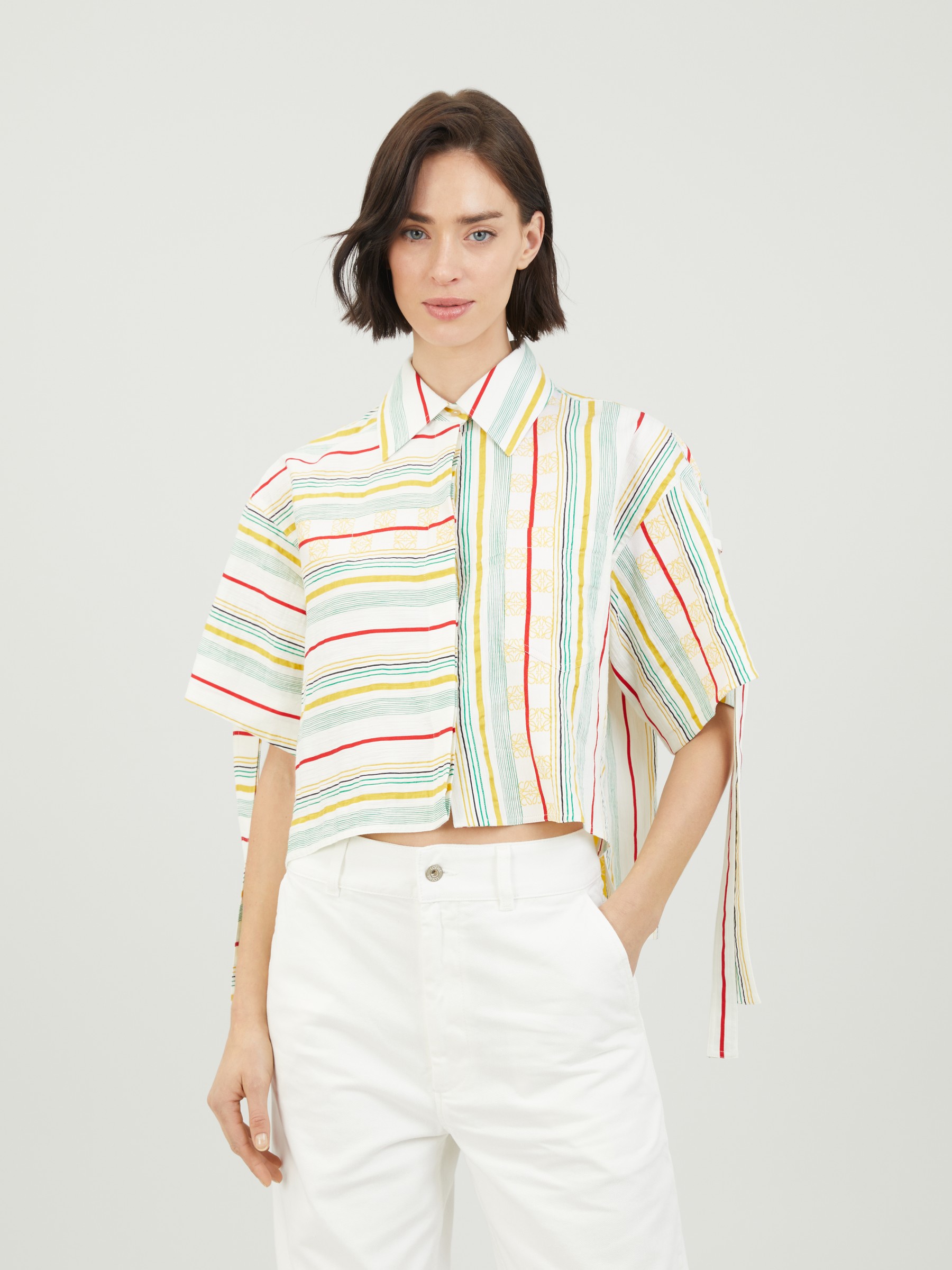 Loewe + Paula's Ibiza Cropped Striped Shirt