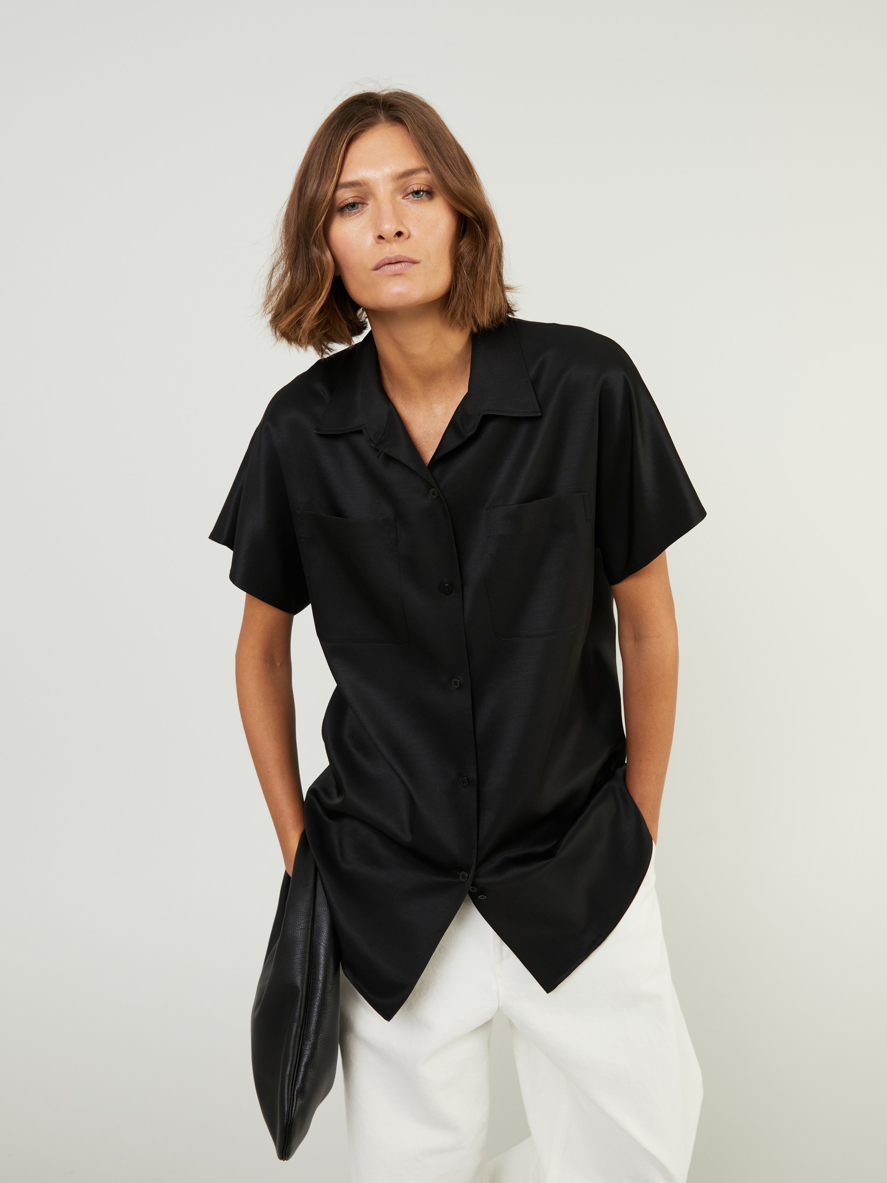 The Row Shirt Giuseppina Black The Row