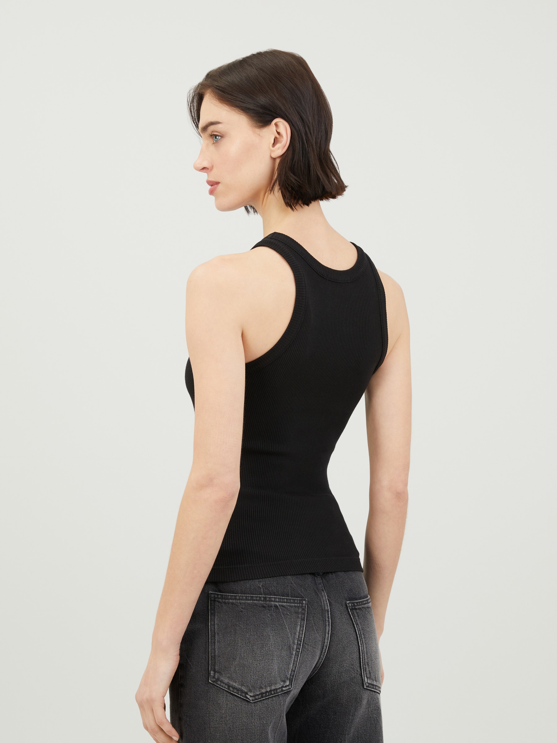 AGOLDE Bailey tank top black Tops