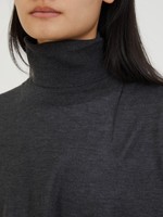 The Row Cashmere turtleneck sweater Erfurt anthracite Cashmere