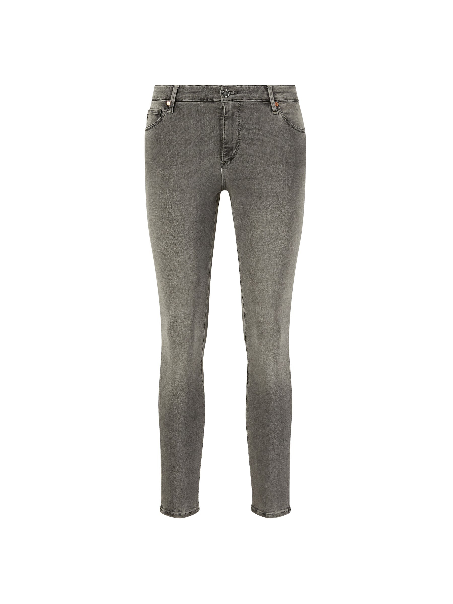 Damen Bekleidung Jeans Röhrenjeans AG Jeans Denim Skinny-Fit Jeans Leggins Ankle Grau in Grau 