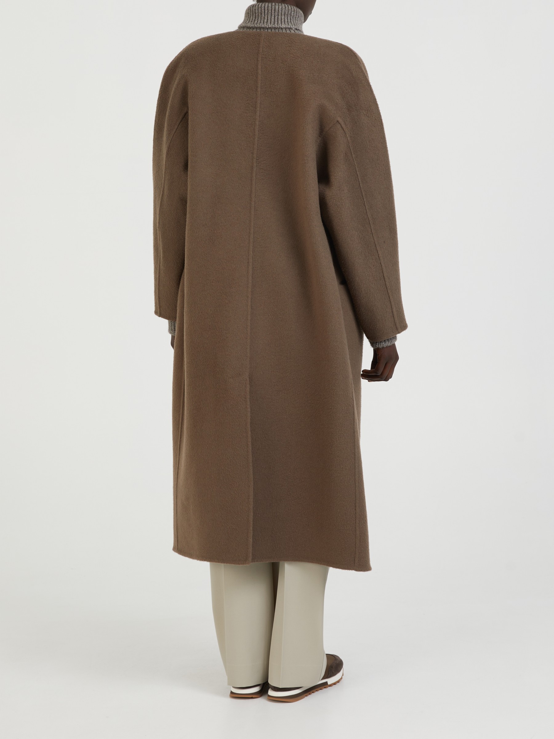 The Row Cashmere coat Prisheella Brown Woll and Knitted Coats