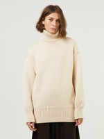 The Row Turtleneck Sweater Ludo Beige Kashmir og Strik