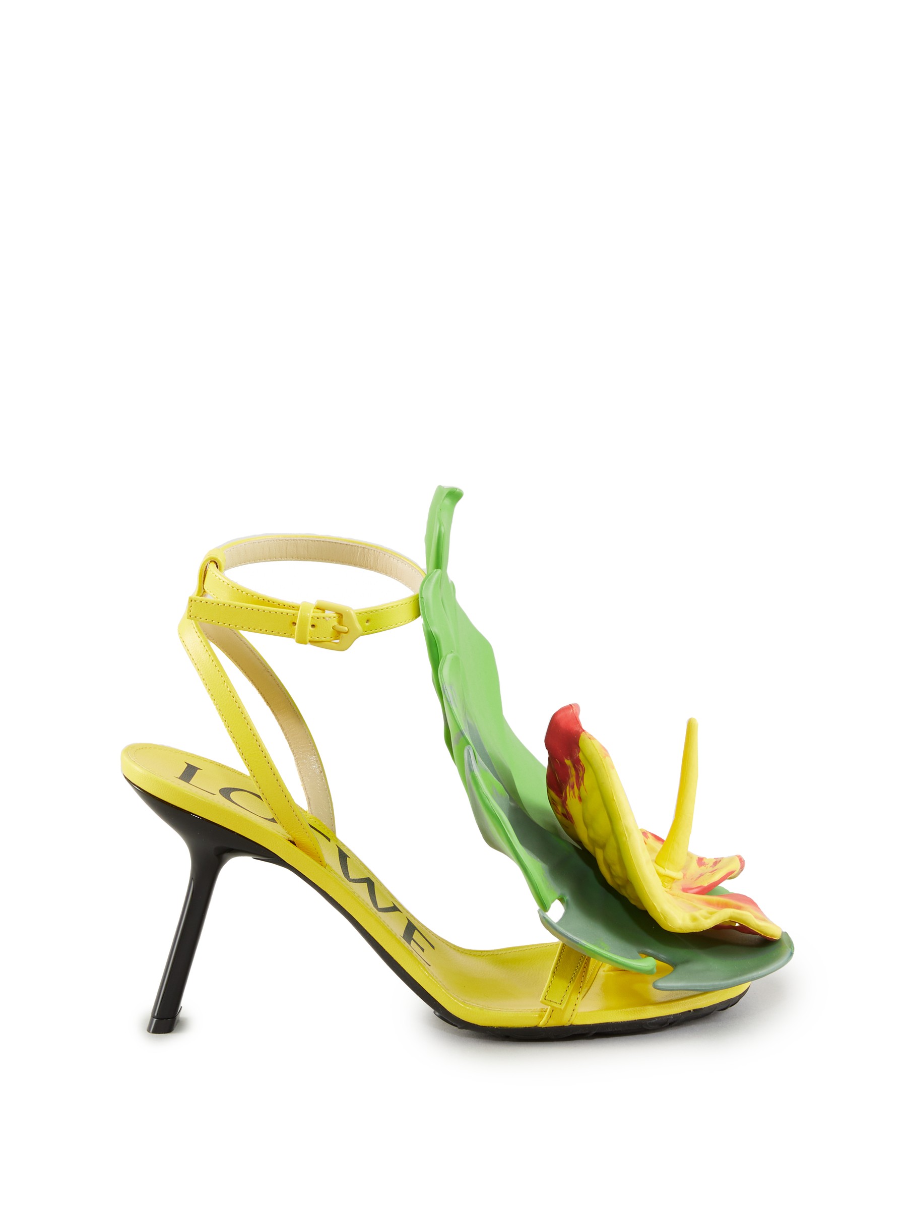 'Petal 90' Yellow Høje sandaler