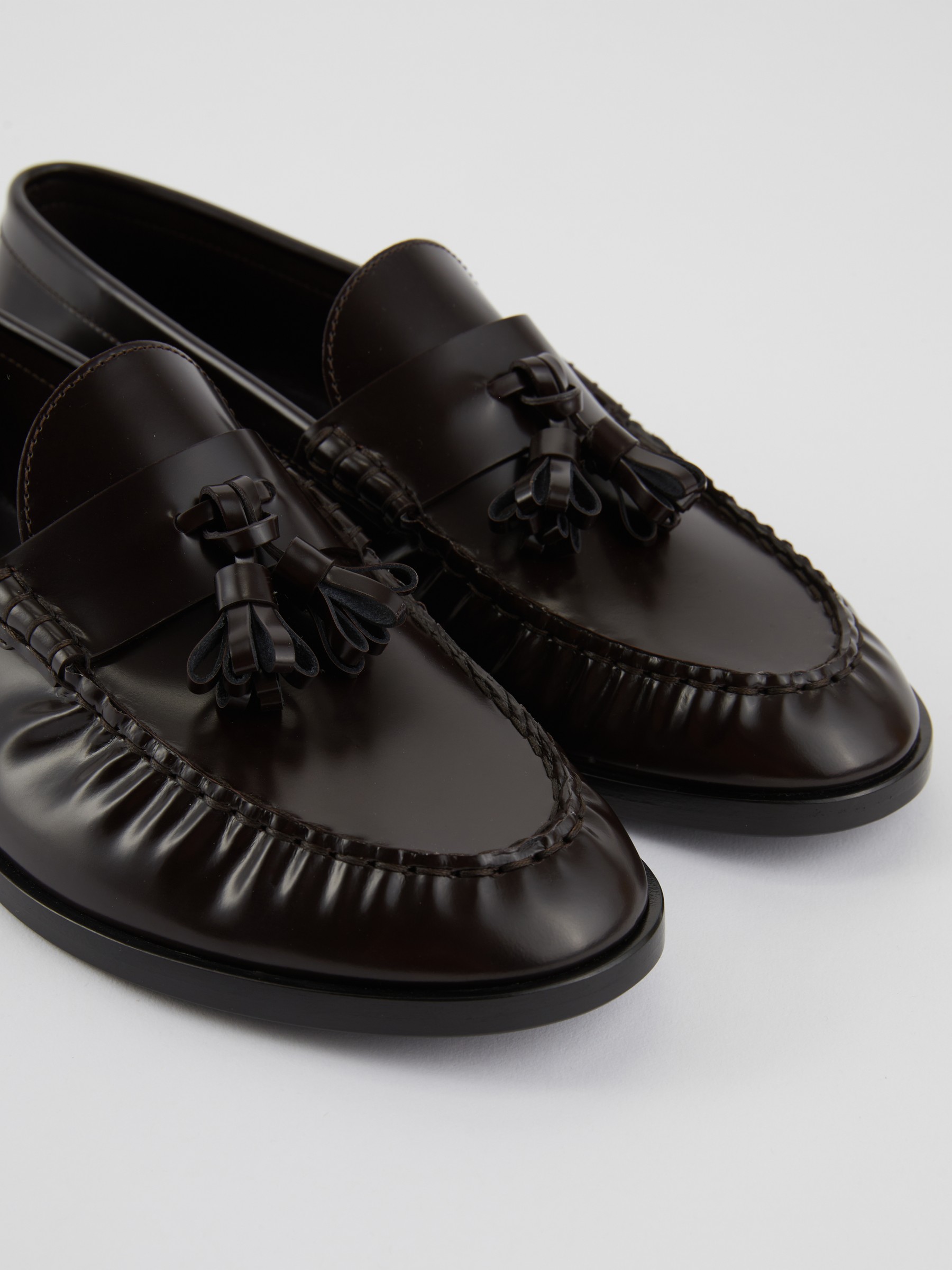 The Row Leather loafer brown The Row