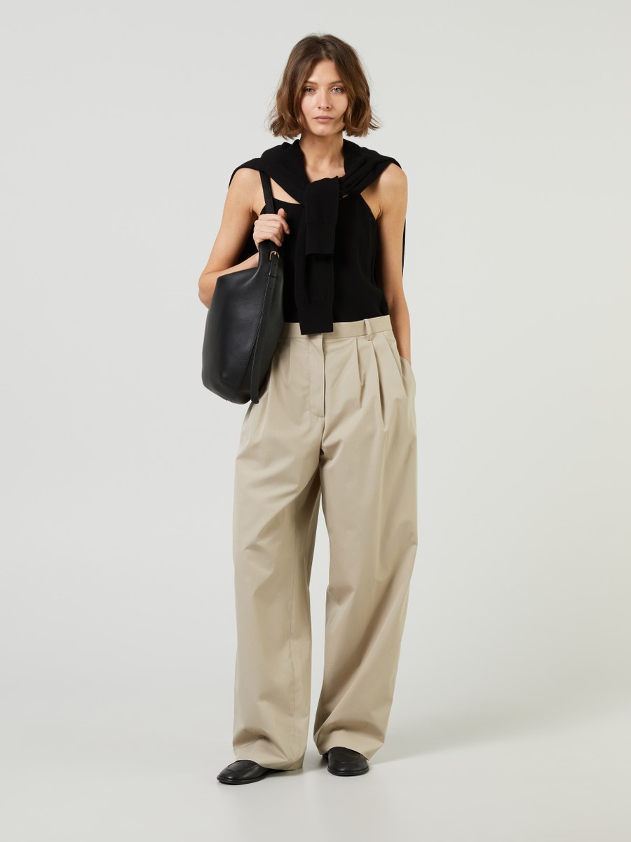 The Row Fabric Pants Bufus Beige Slacks