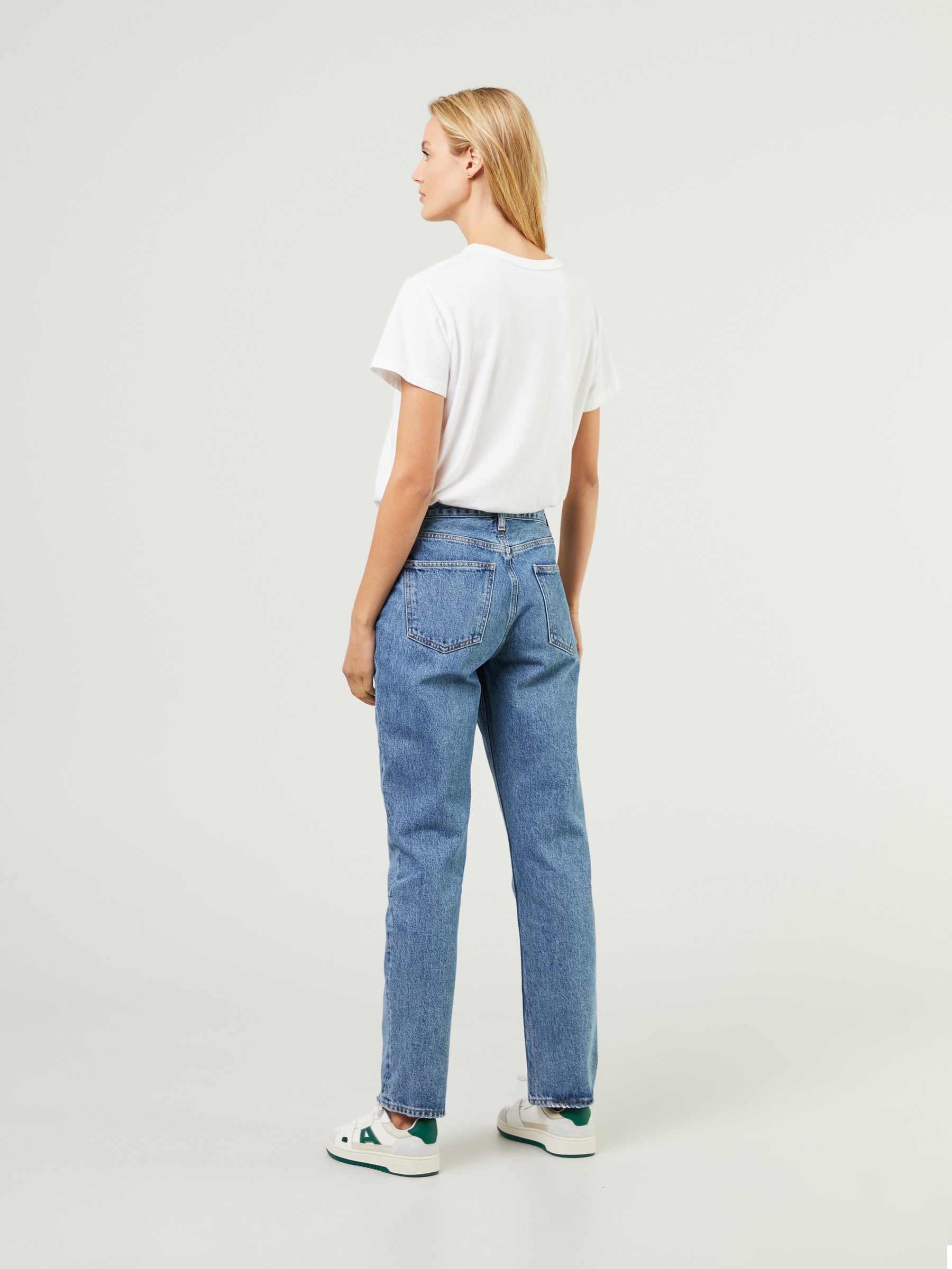 AGOLDE Straight Leg Jeans Lyle Rigid Blue Straight Leg Jeans