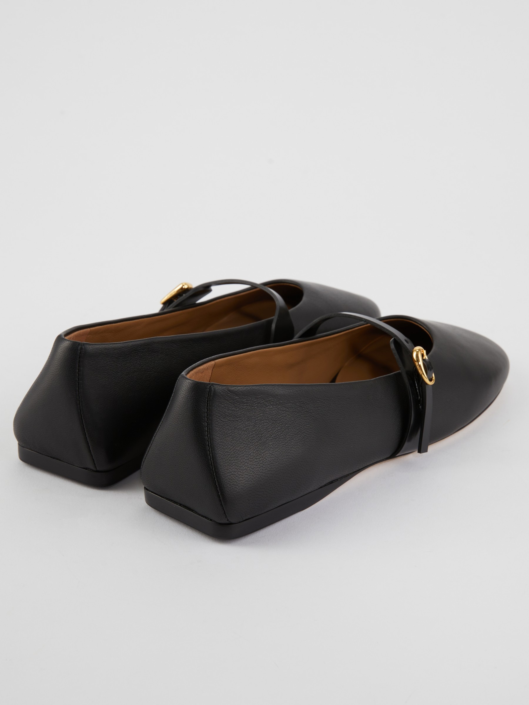 JACQUEMUS Ballerinas Les ballerines rondes Black JACQUEMUS