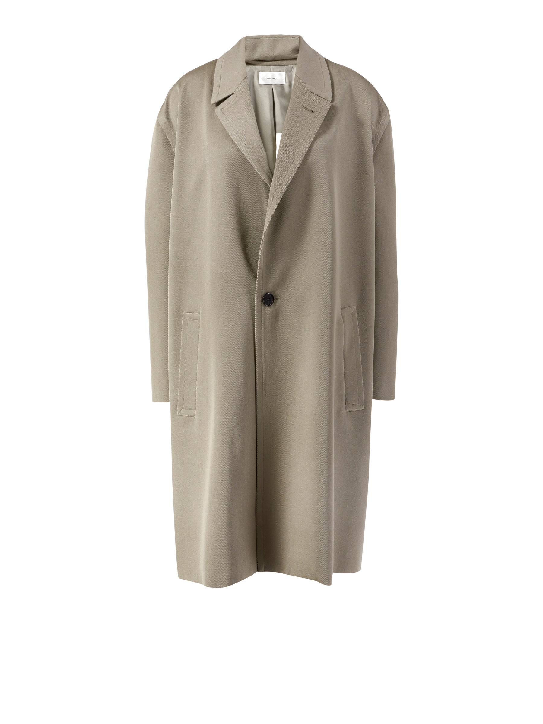 The Row Woll Jacket Clancy Coat Khaki The Row