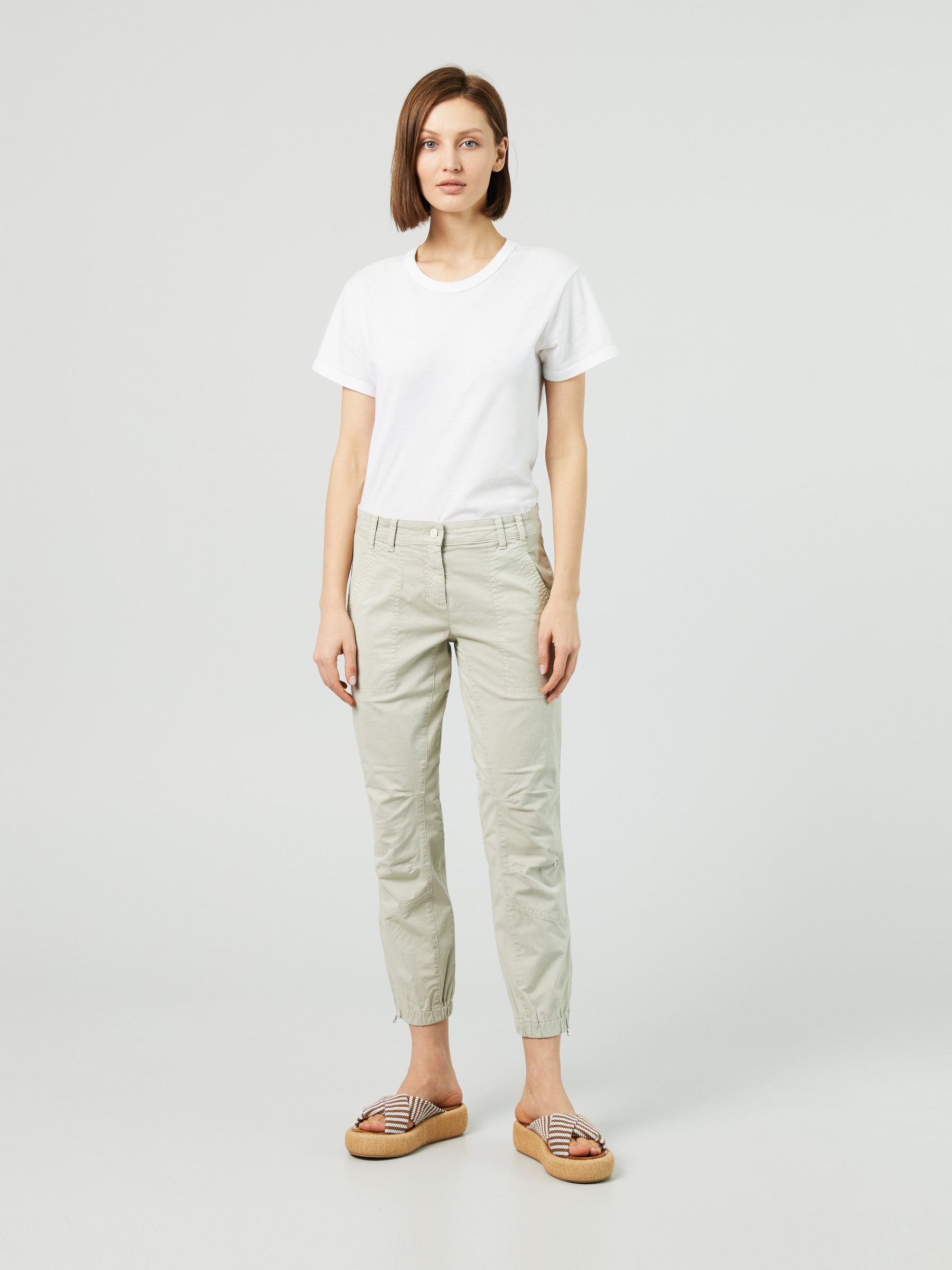 khaki utility jeans