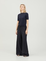 The Row Fabric Pants Barrie Navy Blue Pants