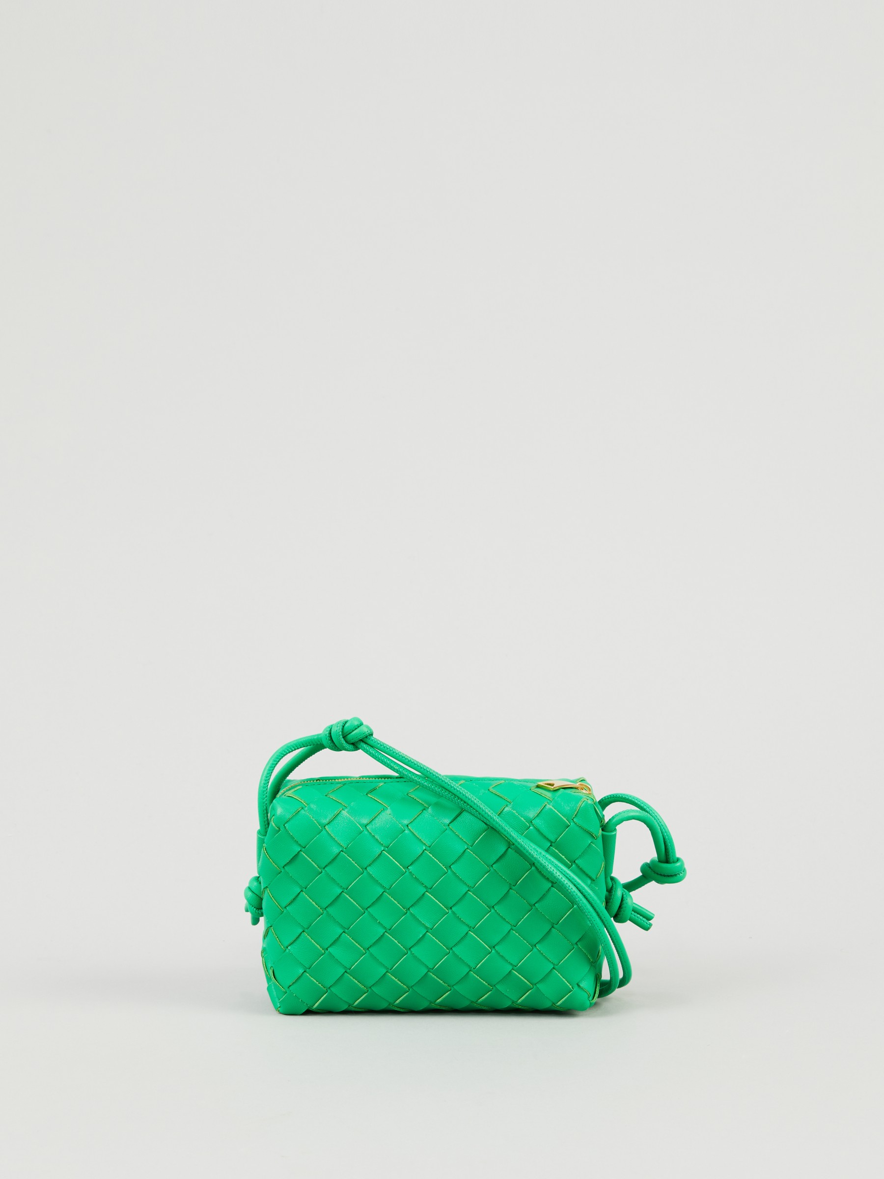 Bottega Veneta Mini Loop Camera Bag Parakeet Green