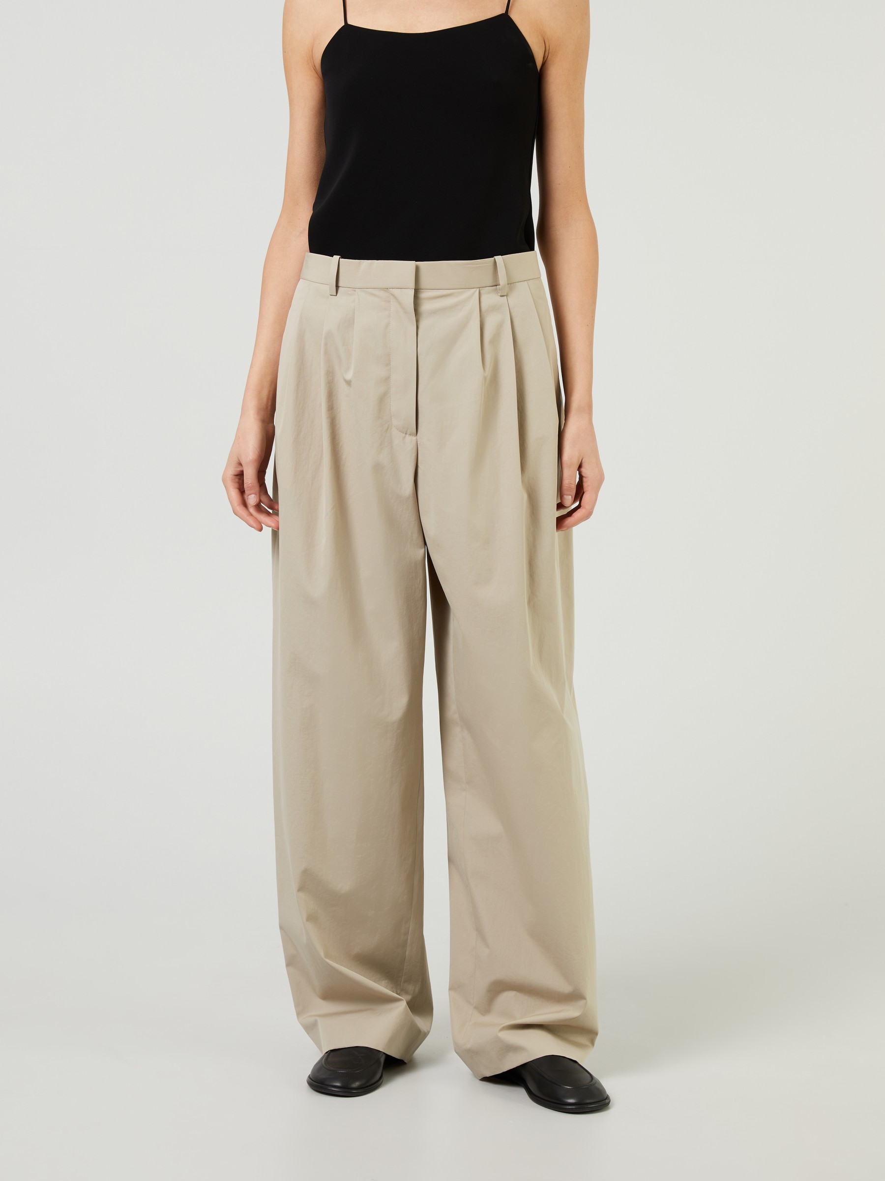 The Row Fabric Pants Bufus Beige Slacks