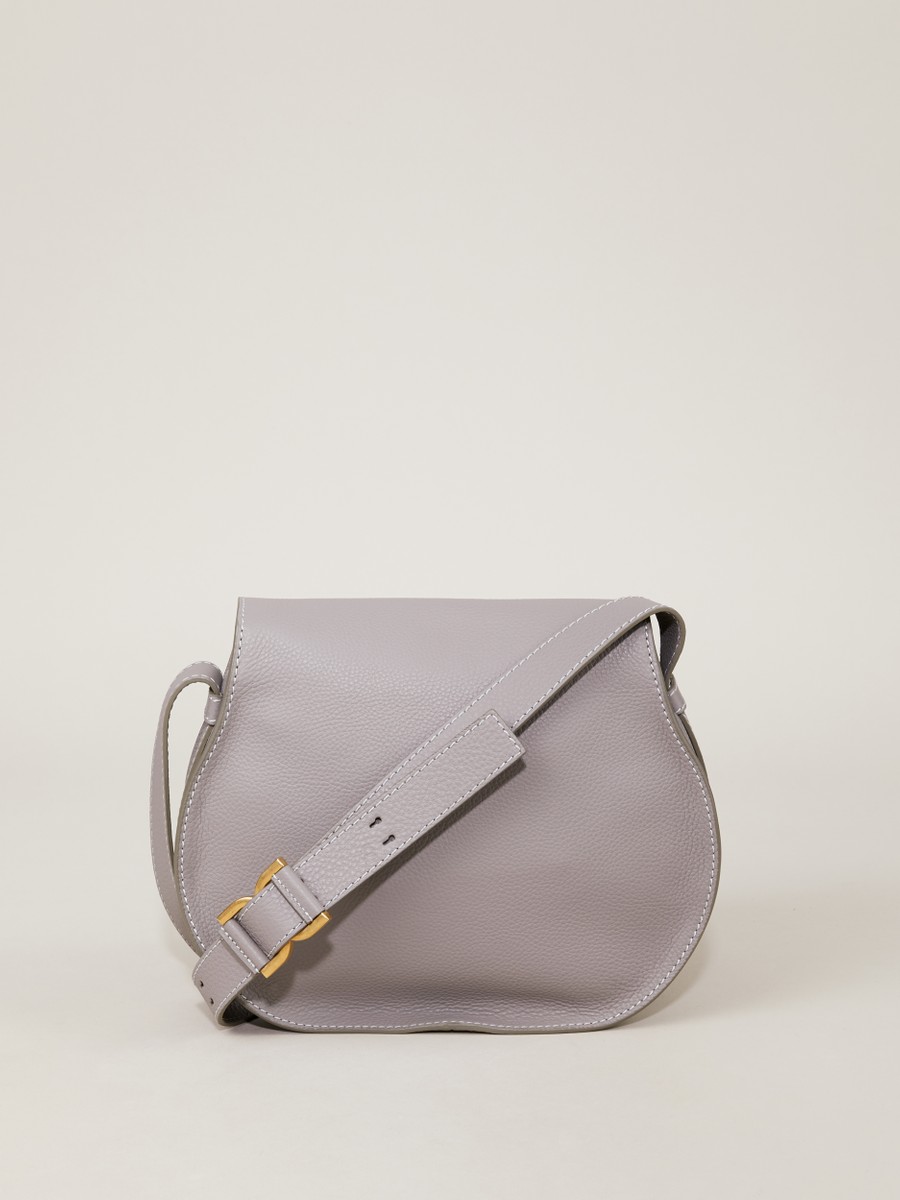 Chloe Umhangetasche Marcie Medium Saddle Cashmere Grey Umhangetaschen