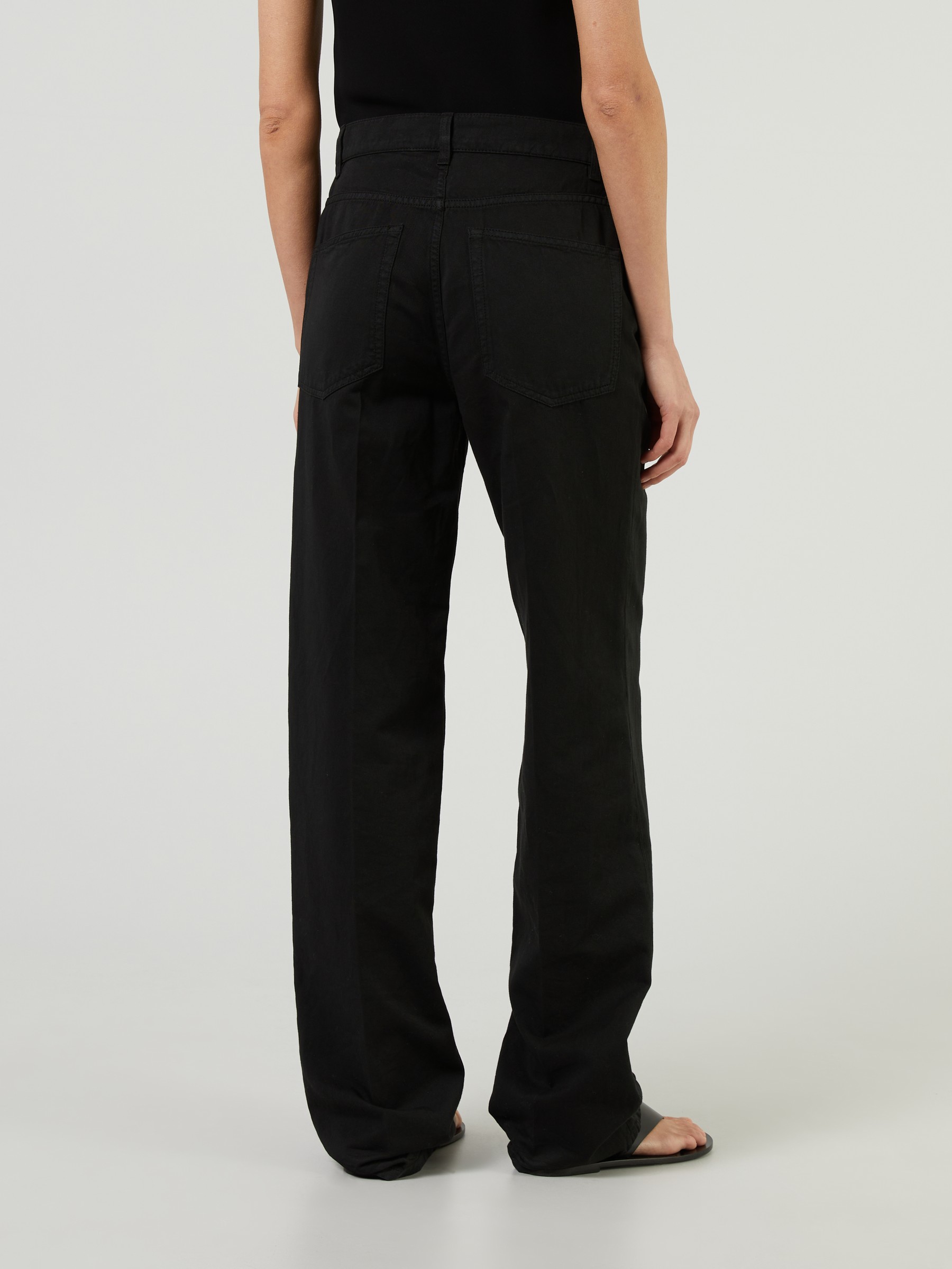 The Row Straight Leg Jeans Carlton Schwarz Straight Leg Jeans