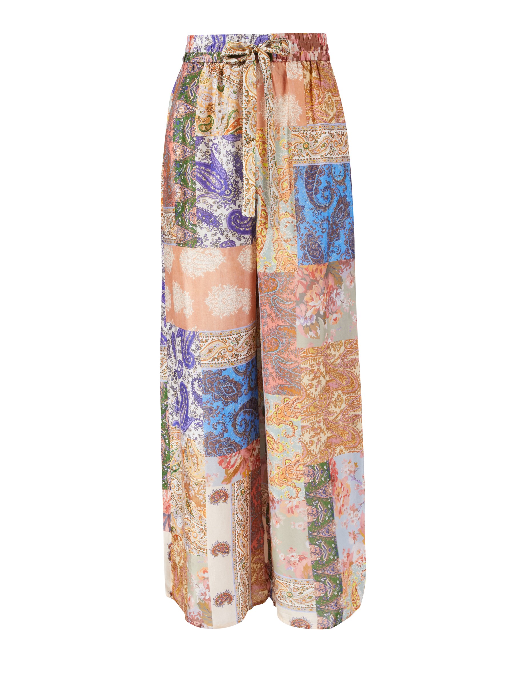 Devi printed wide-leg silk pants in multicoloured - Zimmermann