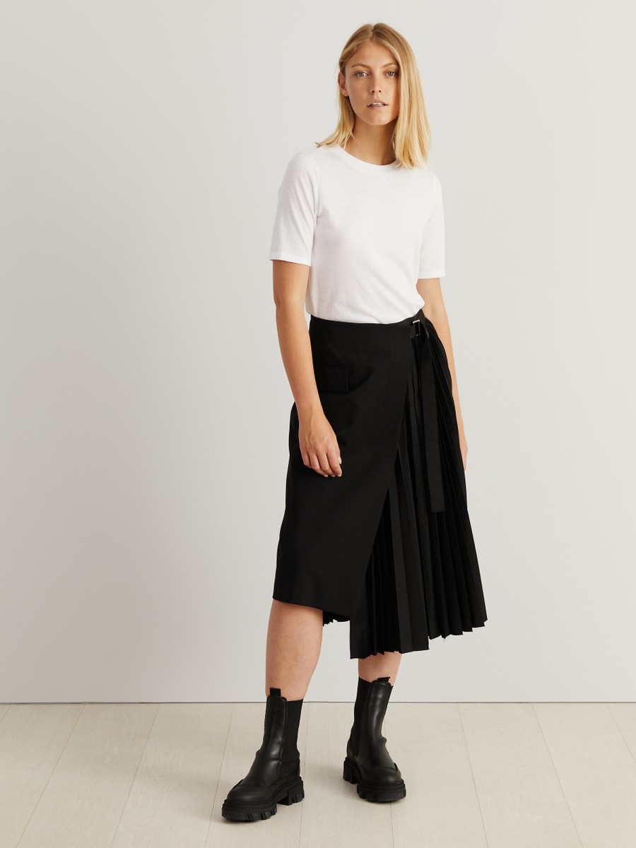 sacai 21SS Suiting Asymmetry Skirt - ひざ丈スカート