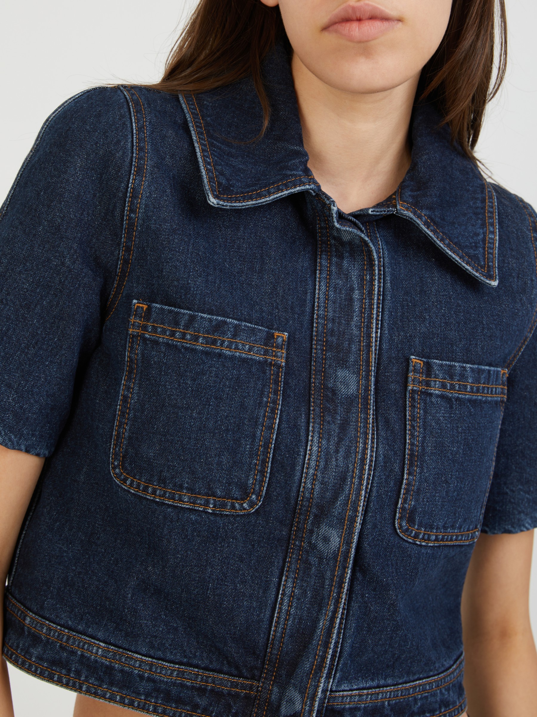 Padded Denim Jacket in Blue - Loewe