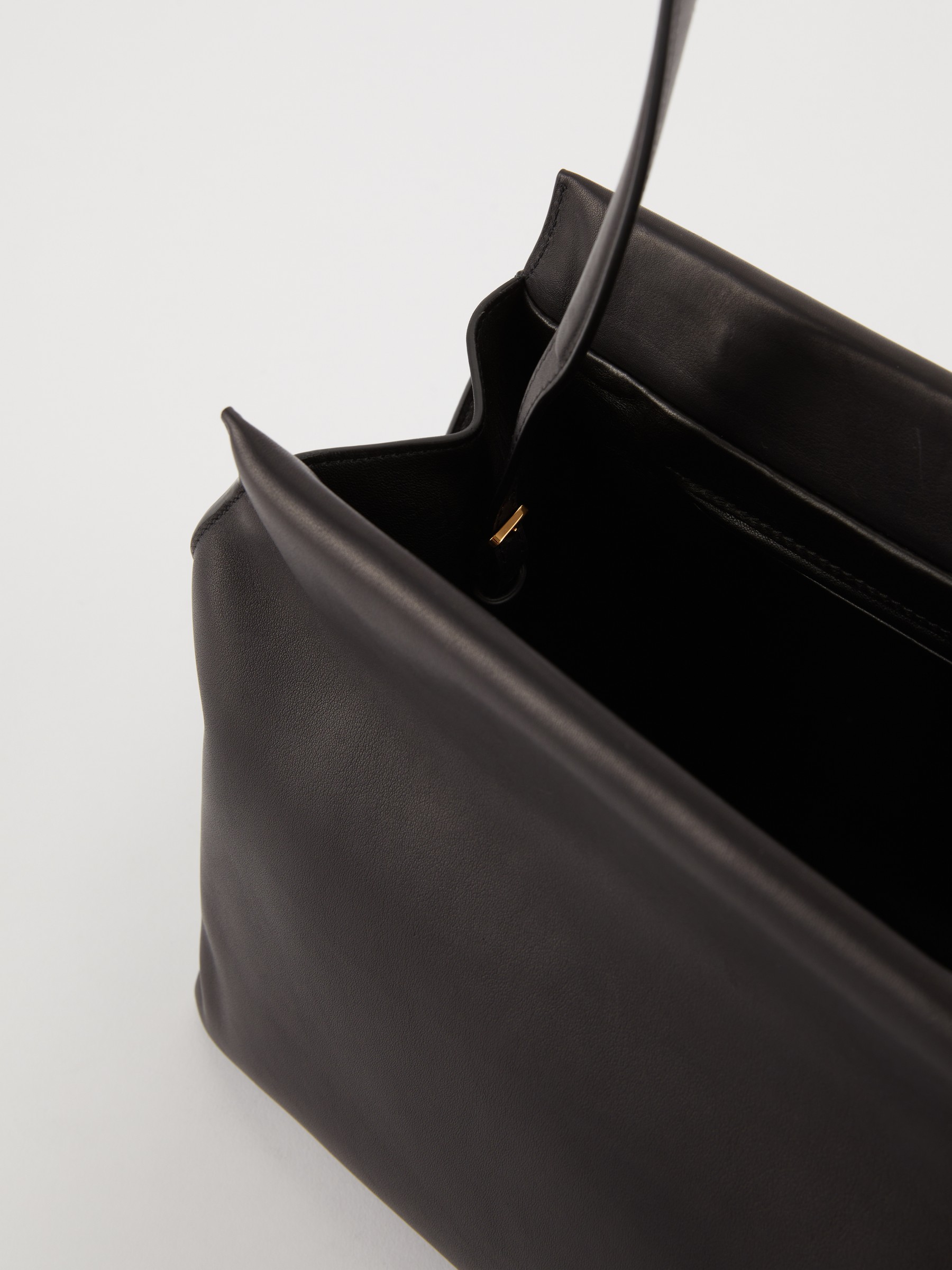 The Row Sienna Leather Shoulder Bag