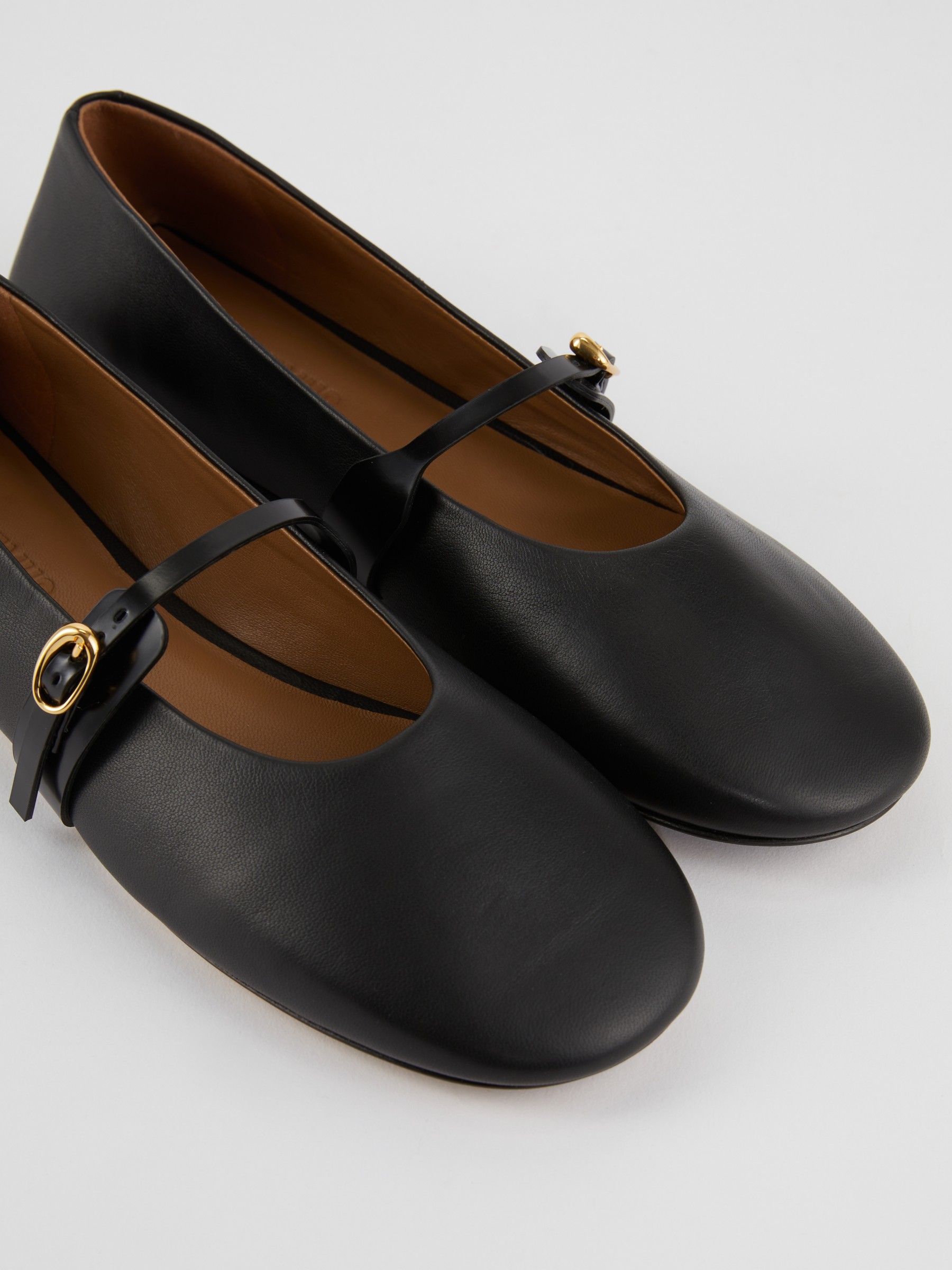 JACQUEMUS Ballerinas Les ballerines rondes Black JACQUEMUS