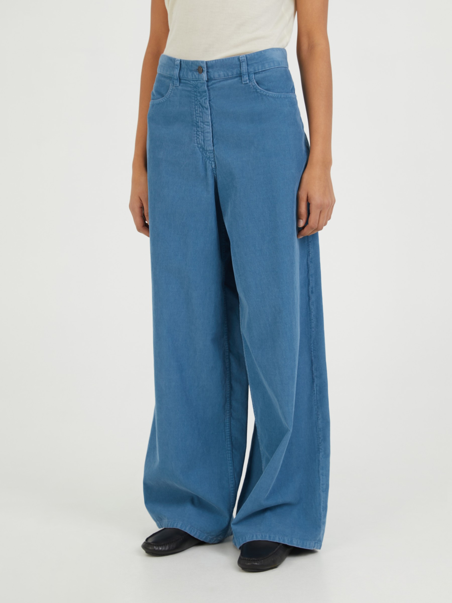 The Row Corduroy pants Chan Blue Slacks