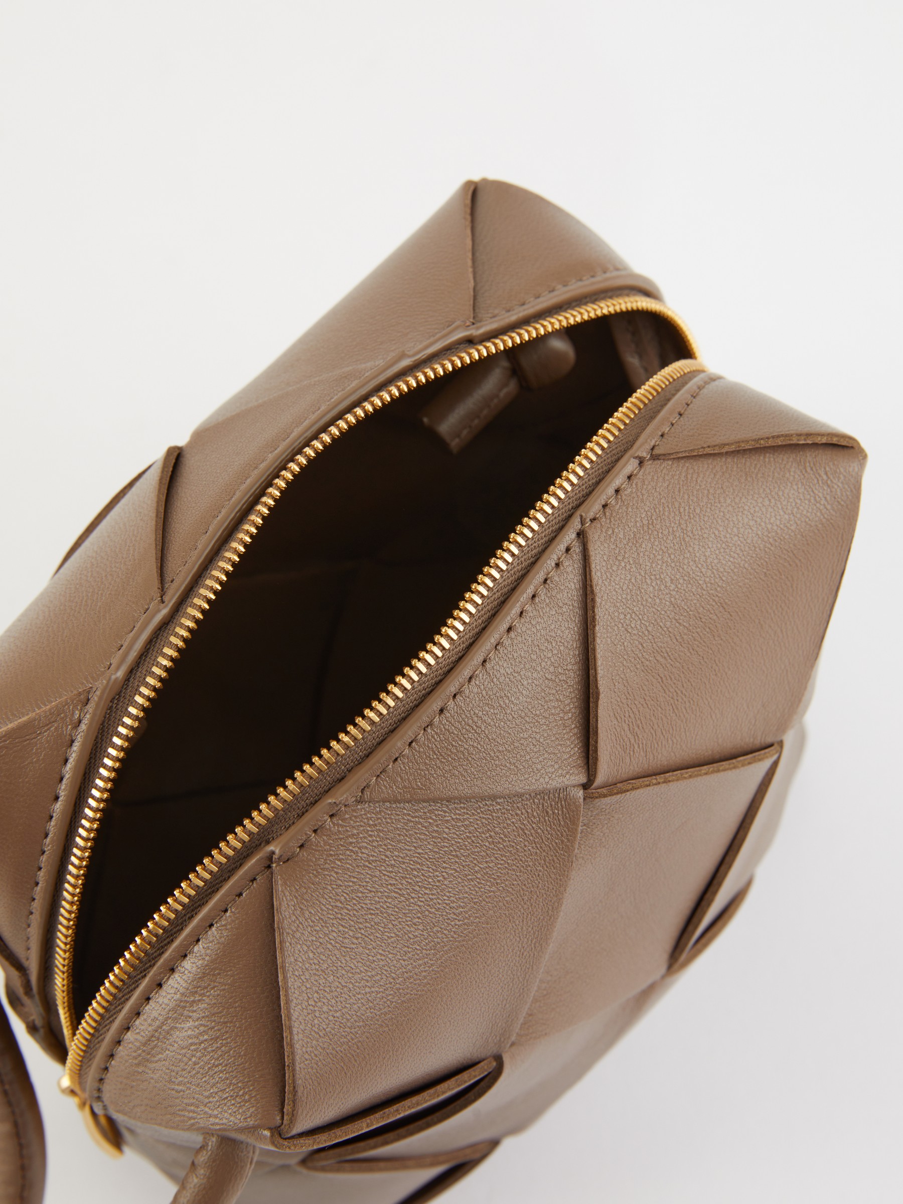 Bottega Veneta Shoulder bag 'Mini Cassette Camera Bag' Taupe Grey