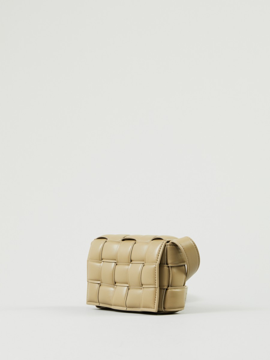 Bottega Veneta® Women's Mini Cassette Cross-Body Bag in Travertine