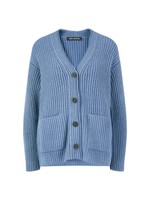 Damen Bekleidung Pullover und Strickwaren Ärmellose Pullover Iris Von Arnim Cashmere-Strickjacke Camila Mittelblau in Blau 