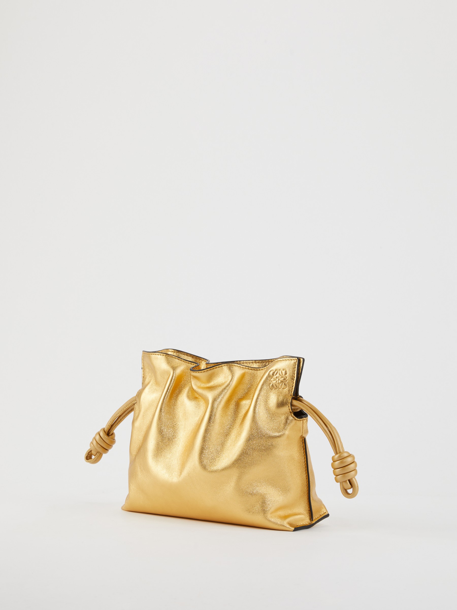 LOEWE Clutch 'Flamenco Chain Mini Bag' Gold